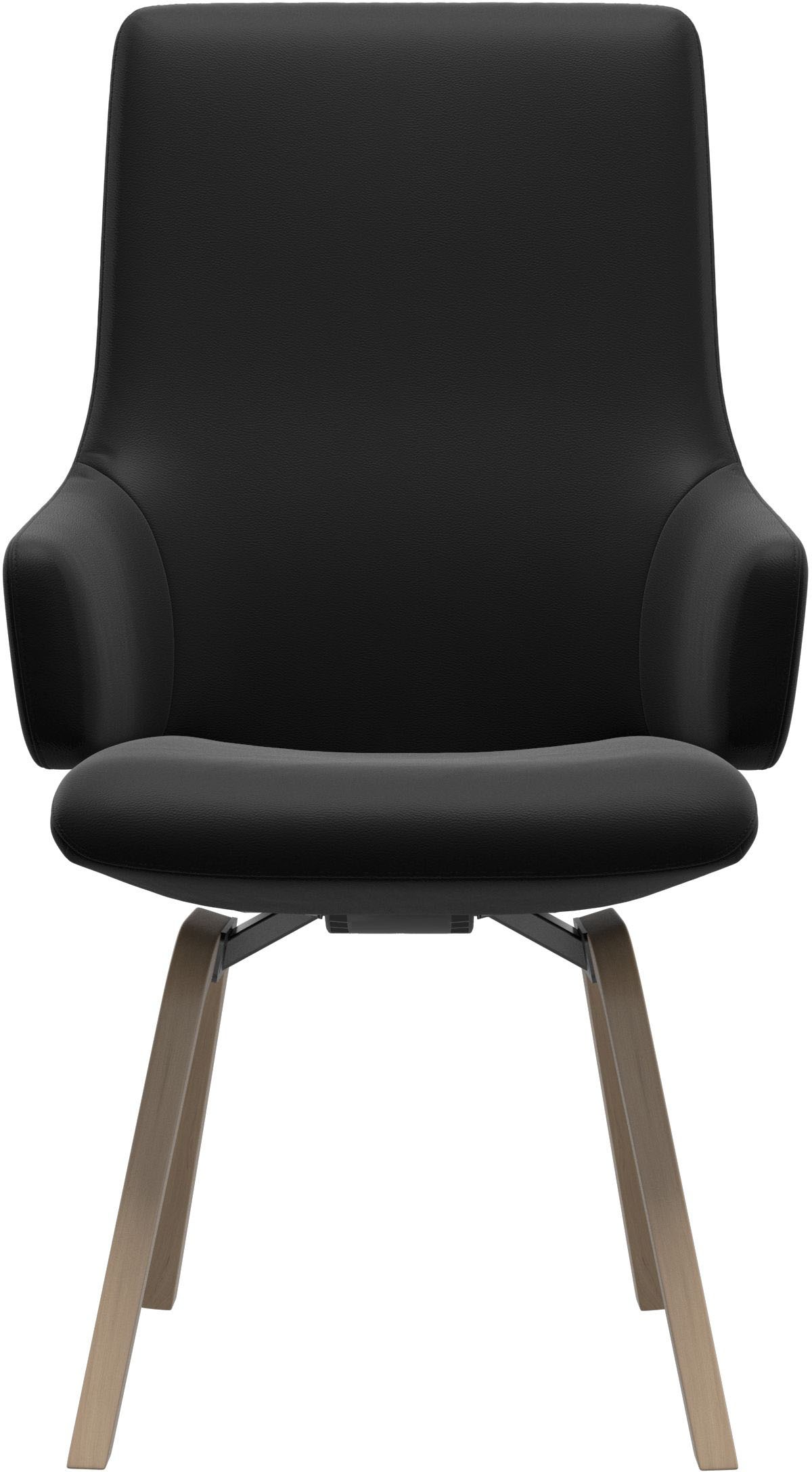 Thumbnail - Stressless Polsterstuhl "Laurel" () High Back mit Armlehne, Größe L, mit schräggestellten Beinen in Eiche