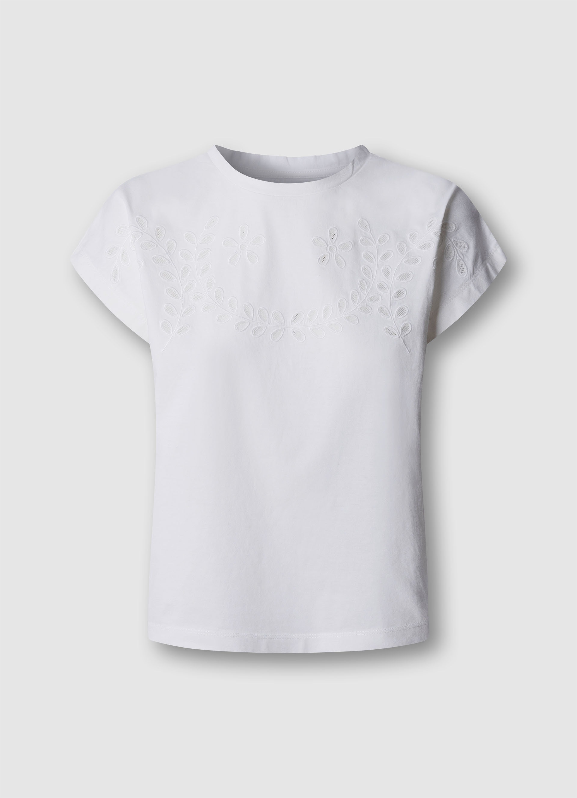 Pepe Jeans T-Shirt »MINA« mit floraler Lochstickerei