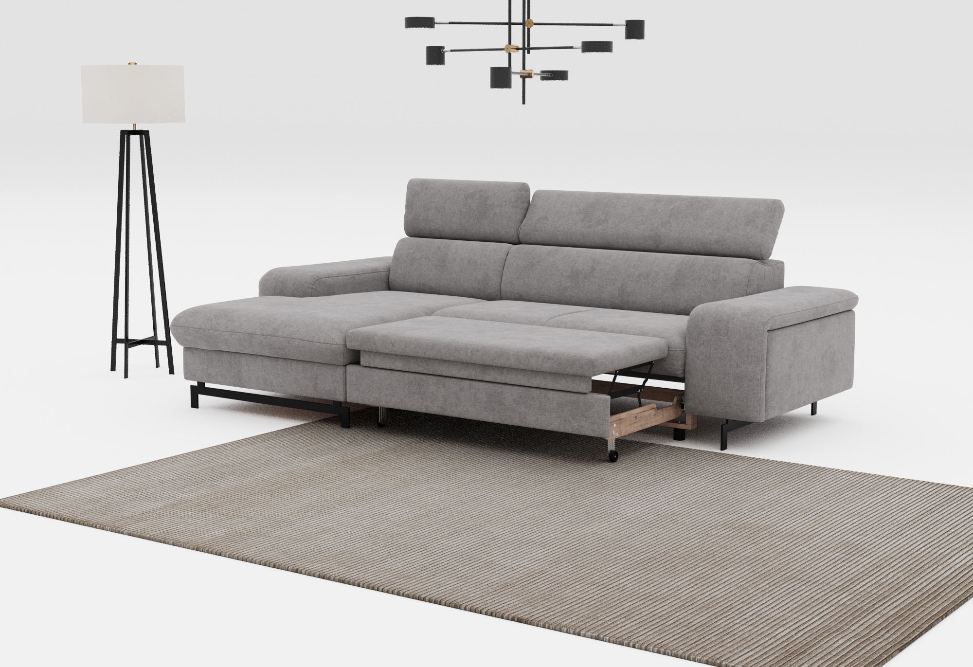 COTTA Ecksofa "Emma L-Form", mit Kopfteilverstellung, wahlweise mit Bettfun günstig online kaufen