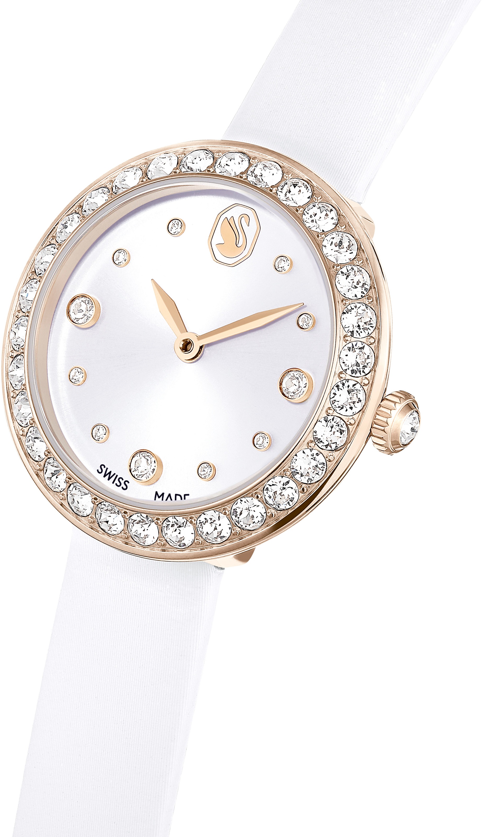 Swarovski Quarzuhr »MATRIX TENNIS«, Armbanduhr, Damenuhr, Swiss Made, Lederarmband, analog