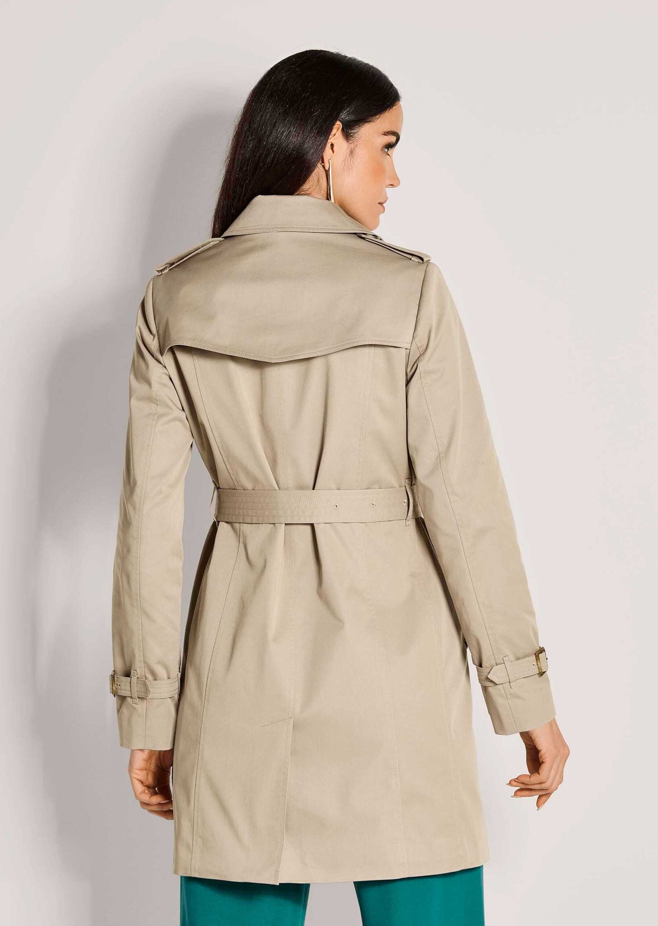 MADELEINE Trenchcoat »Kurzmantel Langarm Trenchcoat mit Bindegürtel«