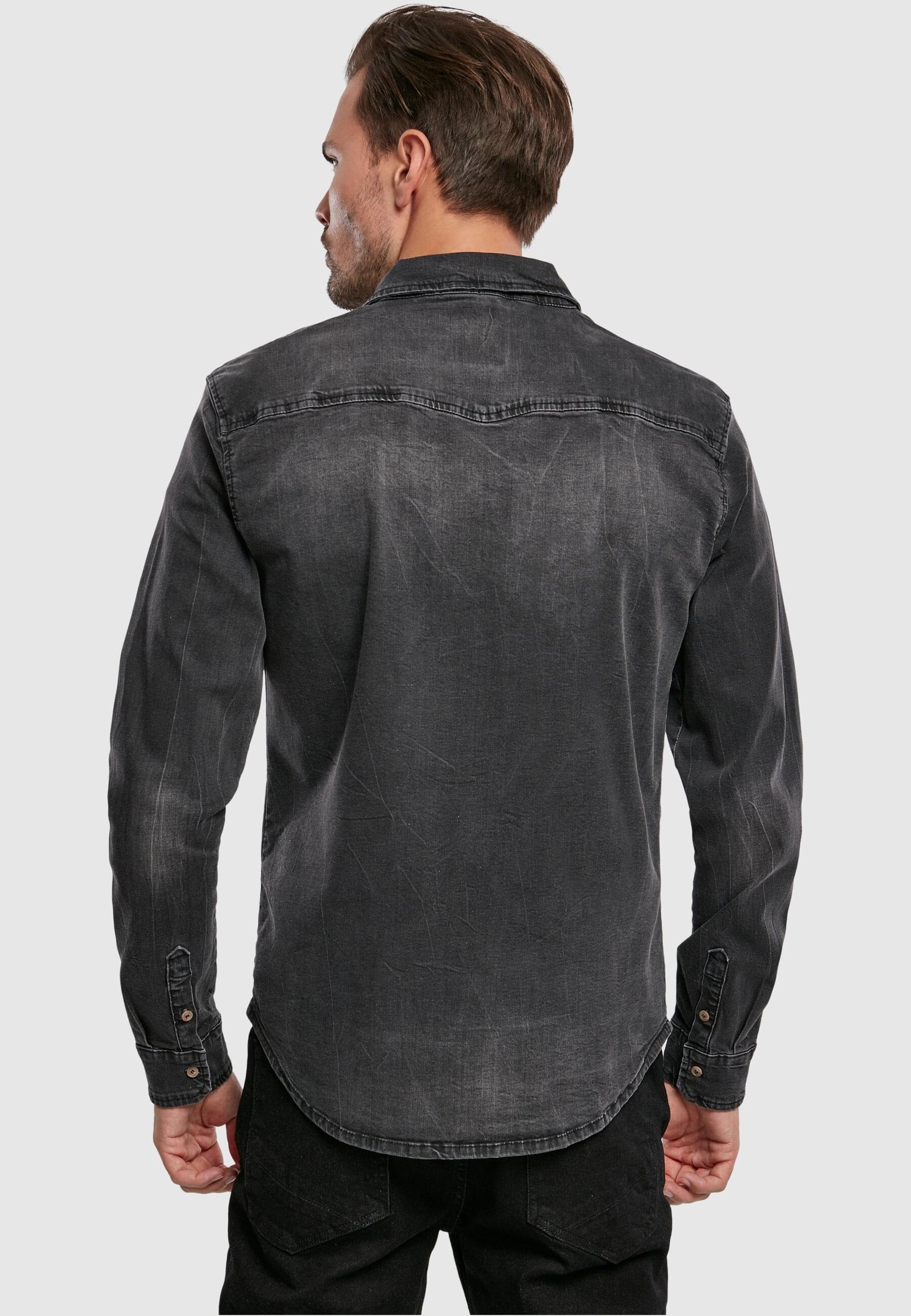 Brandit Langarmhemd »Brandit Herren Riley Denim Shirt«, (1 tlg.)