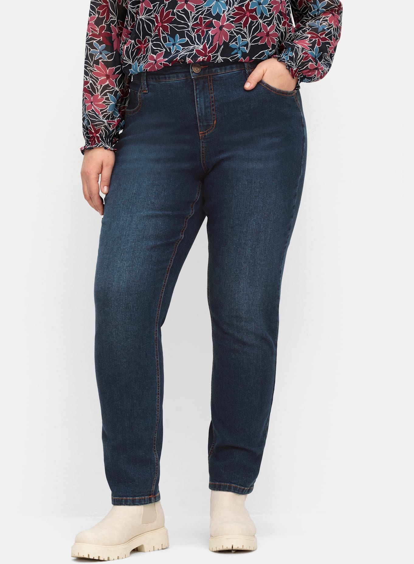 Sheego Stretch-Jeans 1 Stk. günstig online kaufen