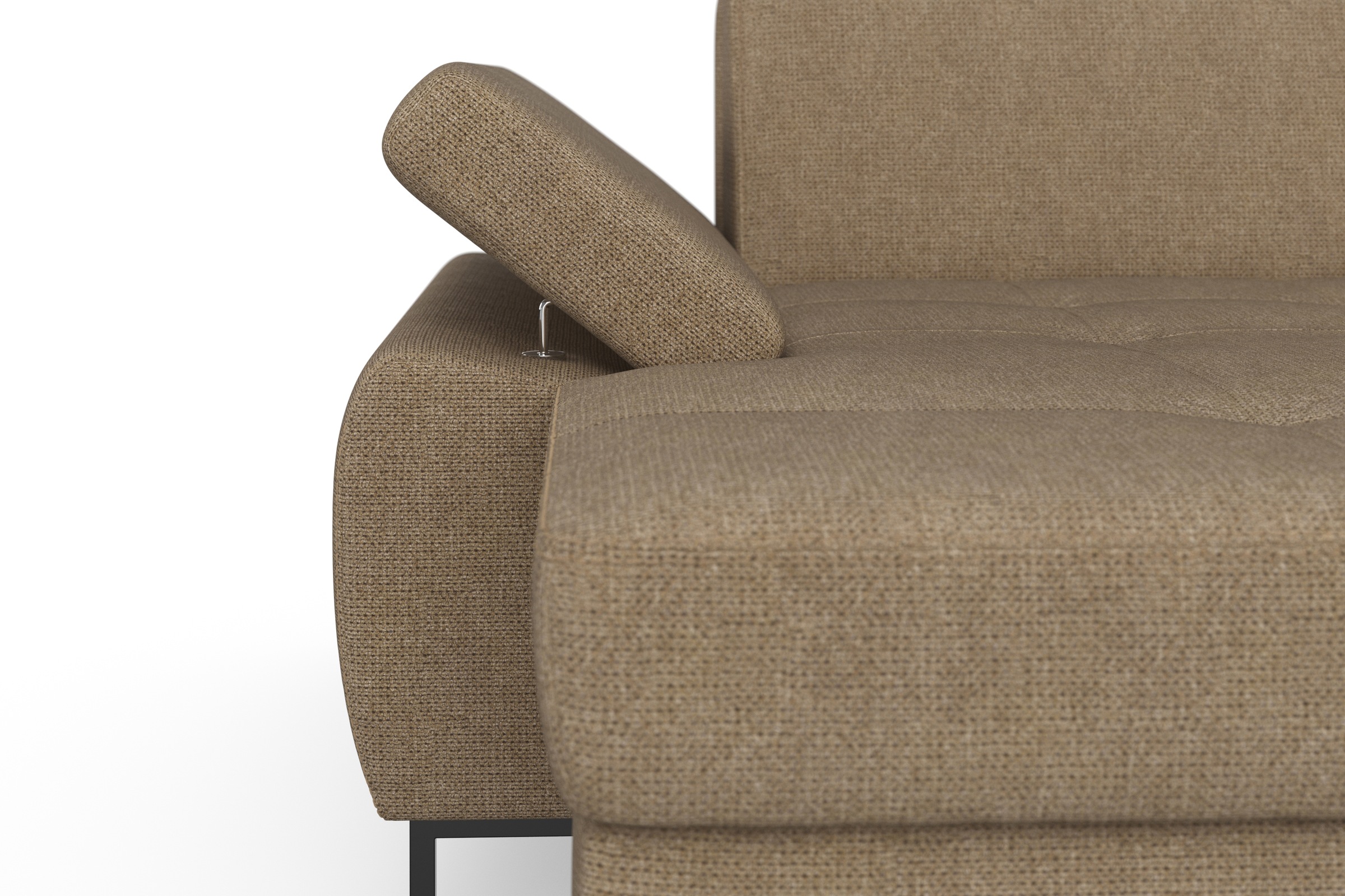 DOMO collection Ecksofa »Capelo L-Form«, mit Armteilverstellung, wahlweise mit Bettfunktion, Federkern