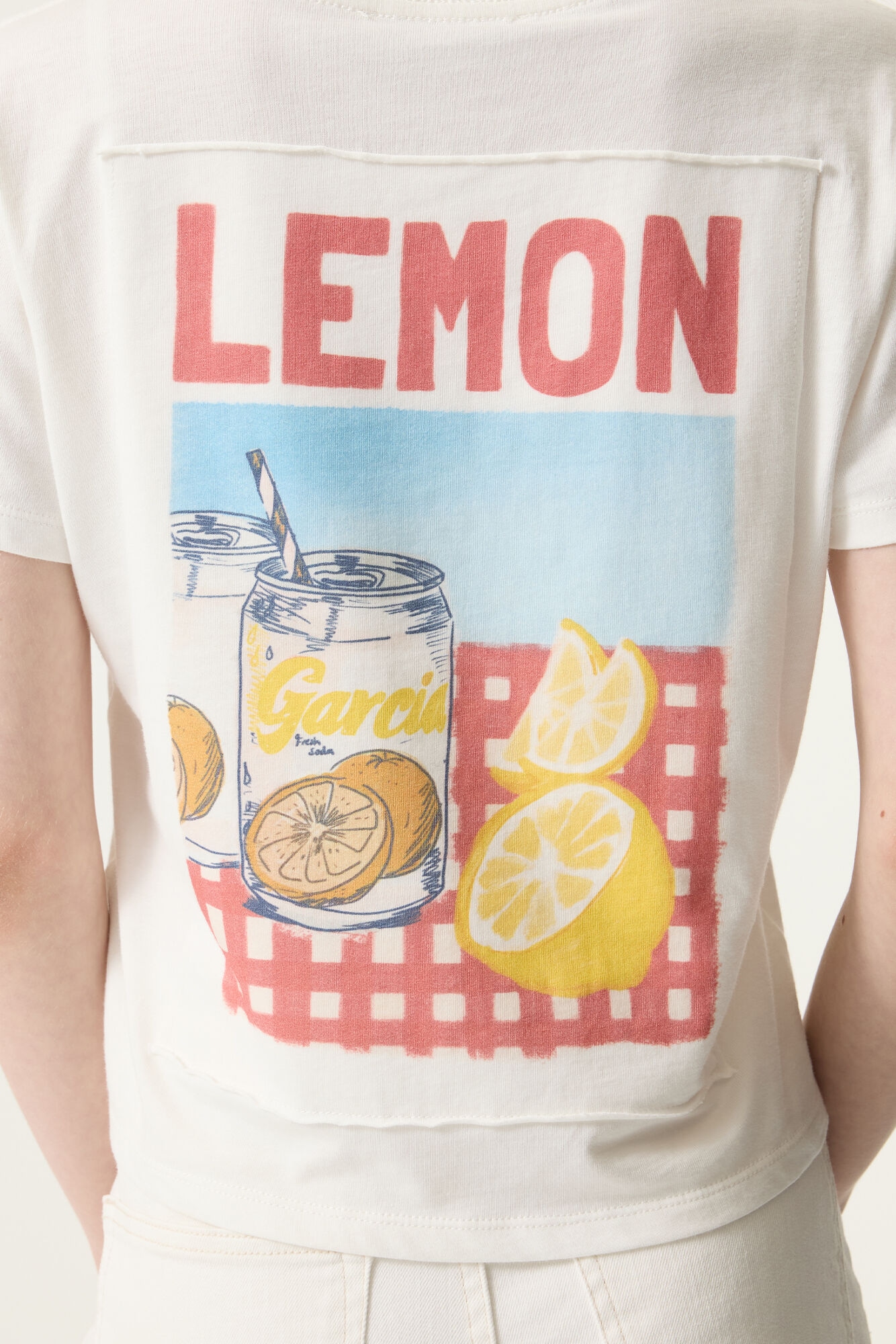 Garcia Rundhalsshirt mit großem Rückenprint