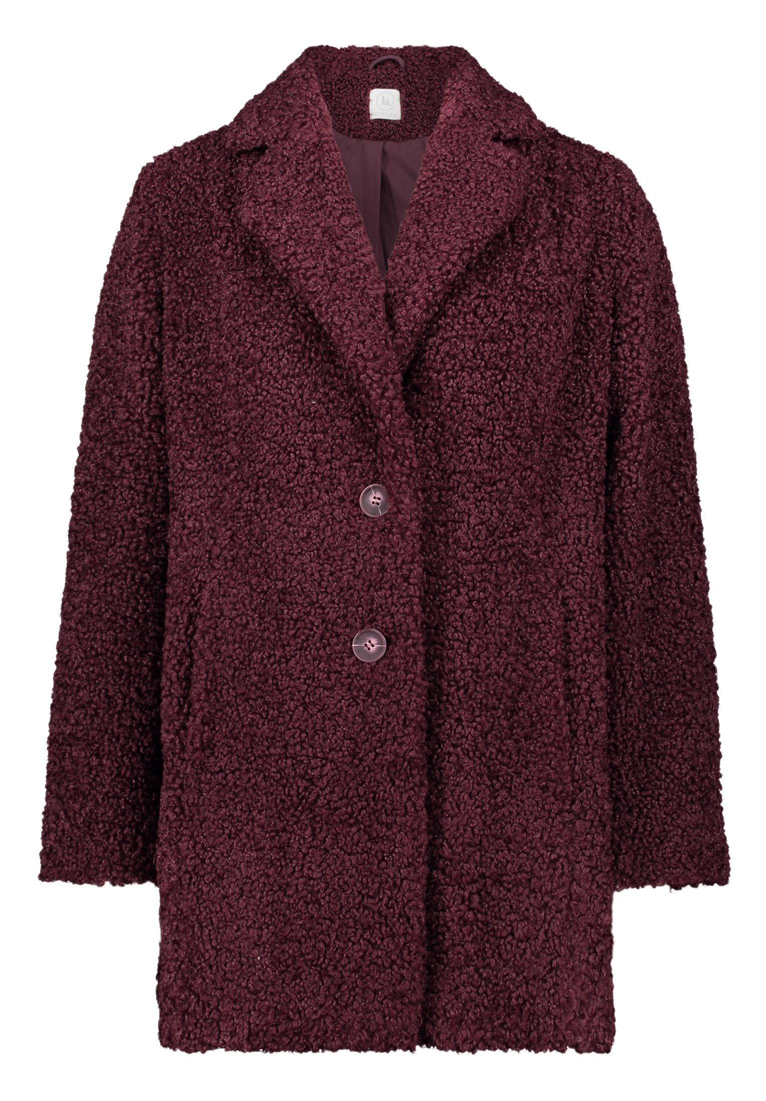 Betty&Co Plüschjacke "Betty & Co Damen Outdoorjacke mit Reverskragen" günstig online kaufen