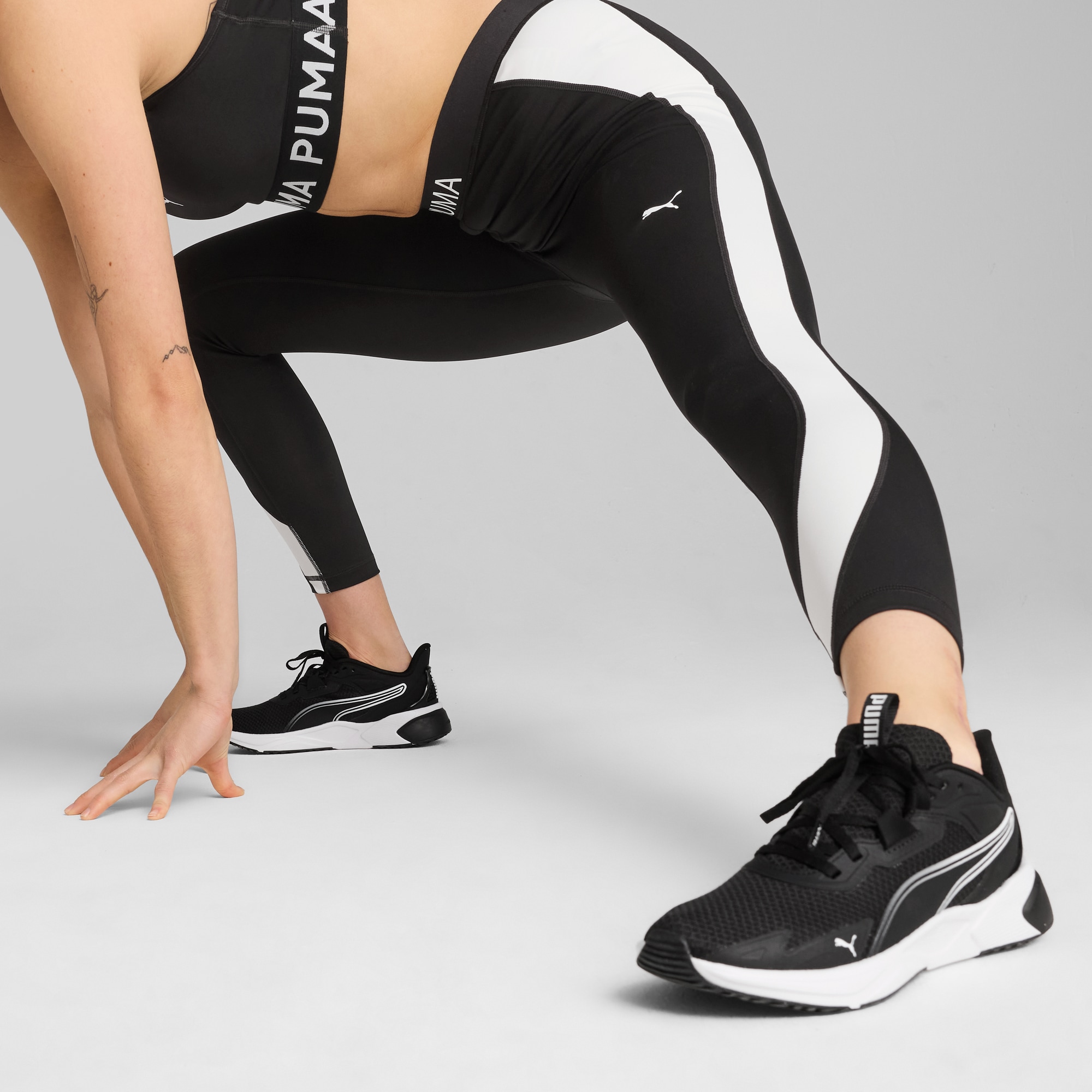 PUMA Trainingstights »W STRONG COLORBLOCKTIGHT - HW 7/8«