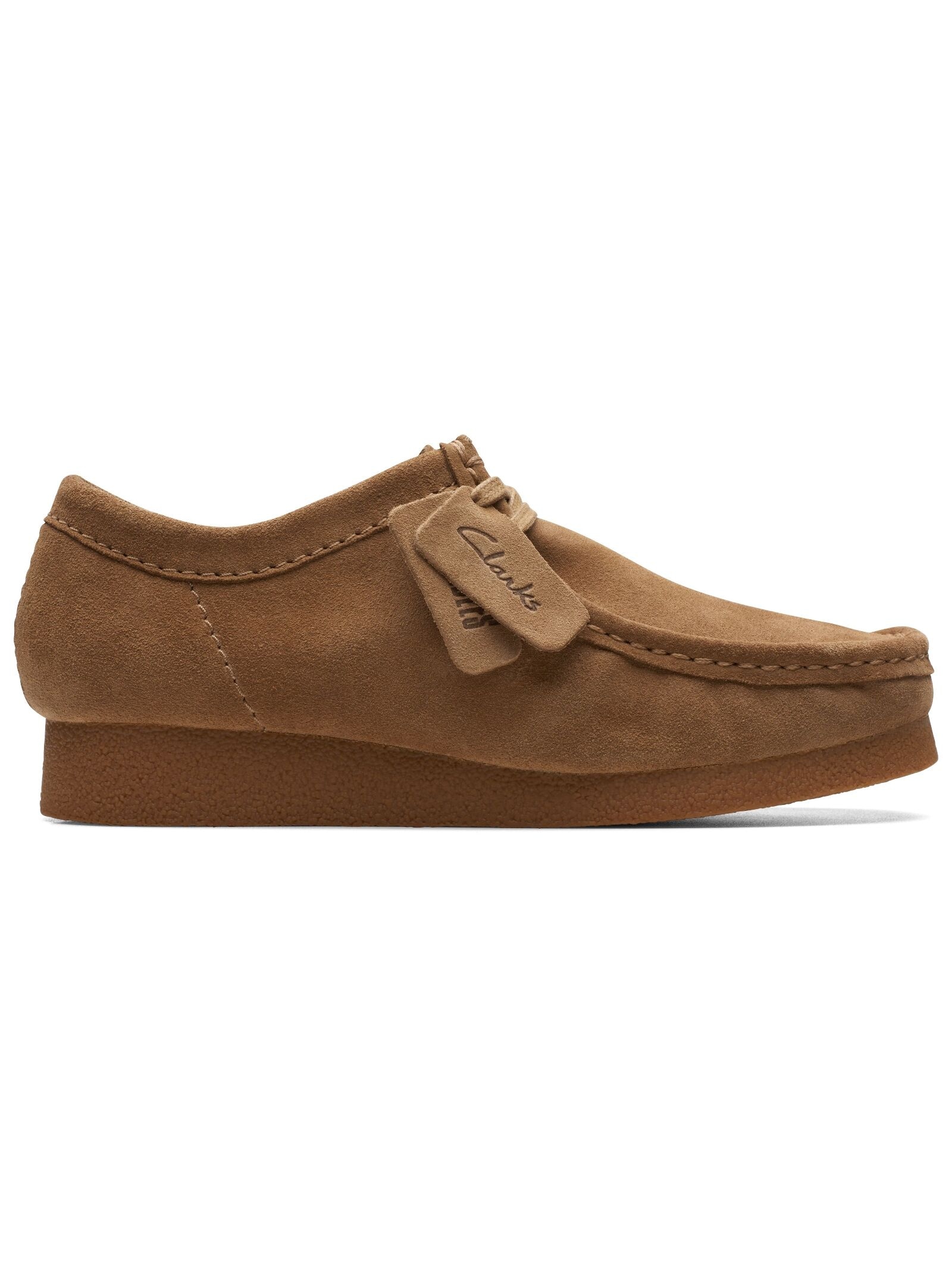 Schnürschuh CLARKS "Clarks Halbschuhe Veloursleder", Herren, Gr. 47, beige (sand), Veloursleder, Schuhe Schnürschuh 3