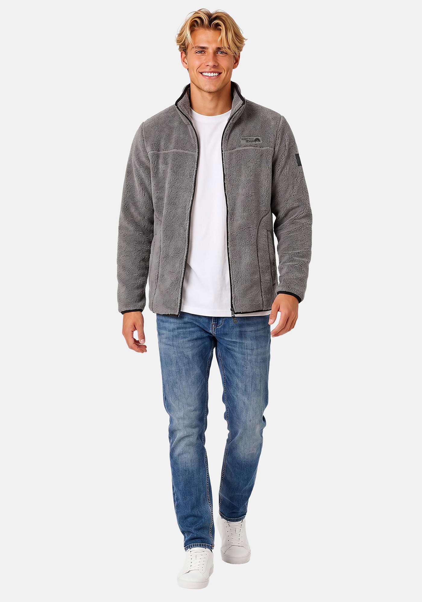 Arctic Seven Fleecejacke »ASWarmy« Aus hochwertigem Sherpa-Fleece