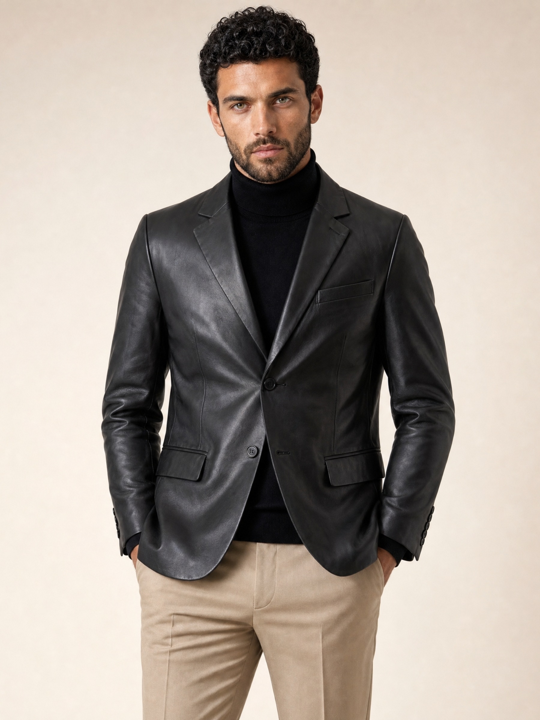 RICANO Kurzjacke »Lederjacke Diego« Handgefertigt aus echtem Leder
