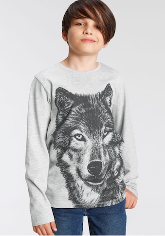 KIDSWORLD Marškinėliai ilgomis rankovėmis »Wolf«...