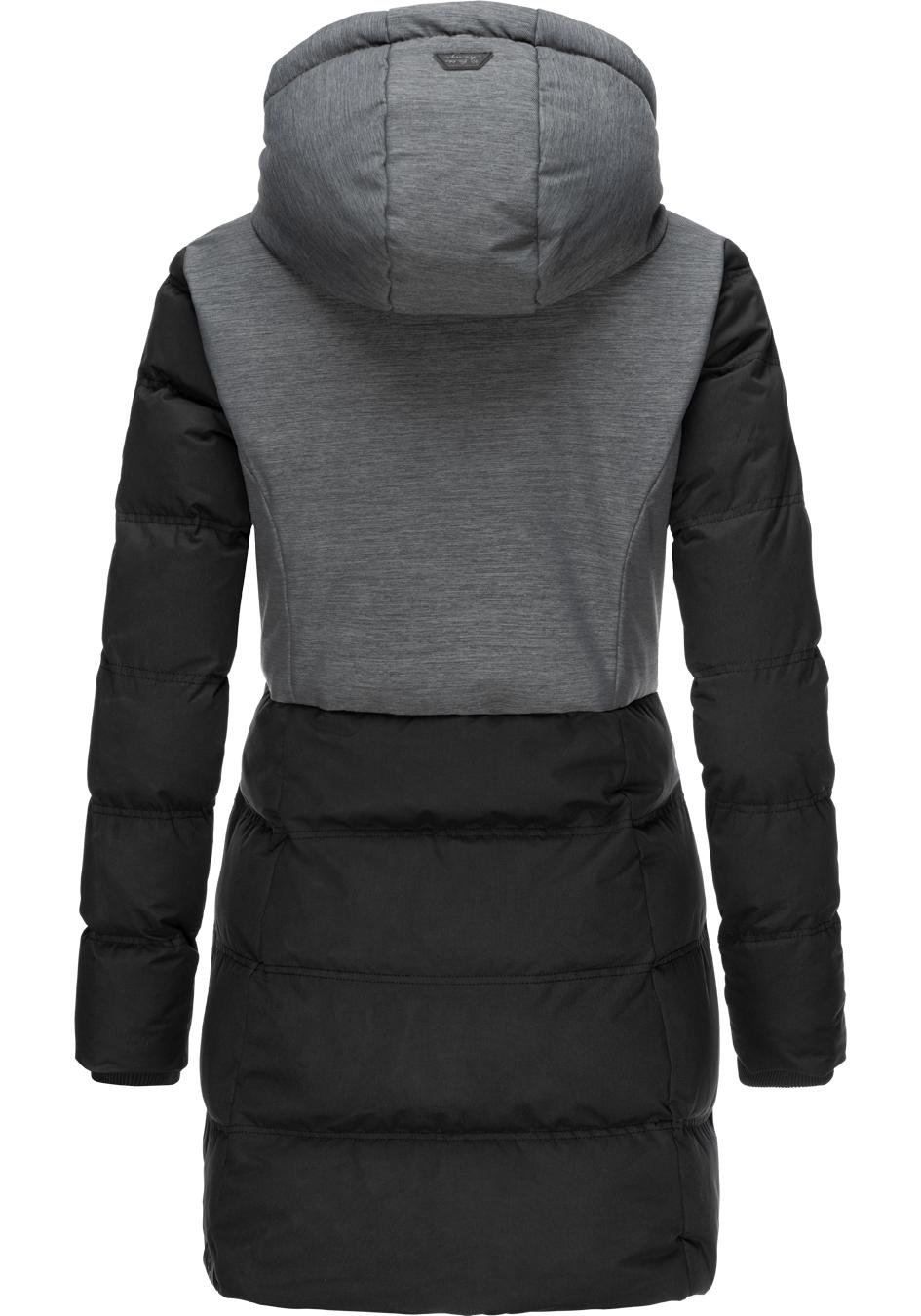 Ragwear Winterjacke »Ashani Block Intl.«, mit Kapuze, stylischer Winterparka mit gefütterter Kapuze