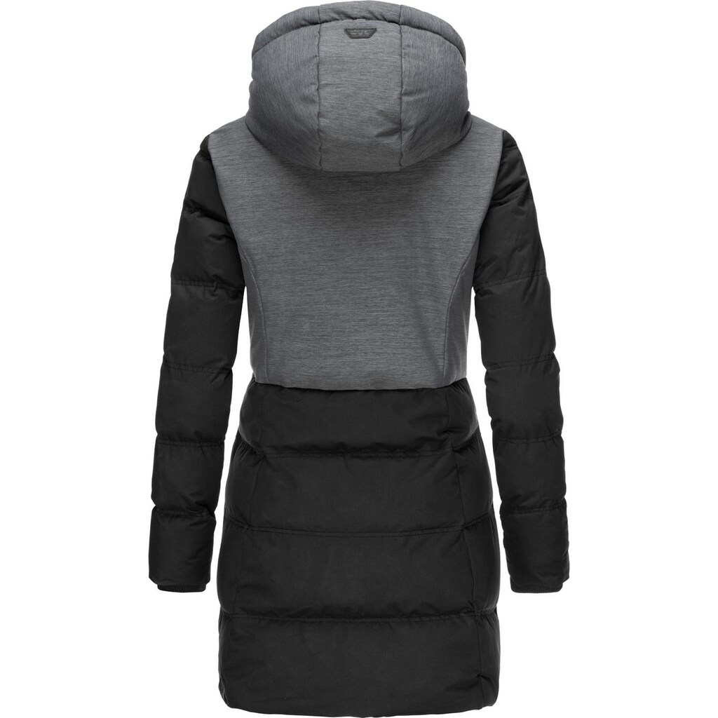 Ragwear Winterjacke »Ashani Block Intl.«, mit Kapuze