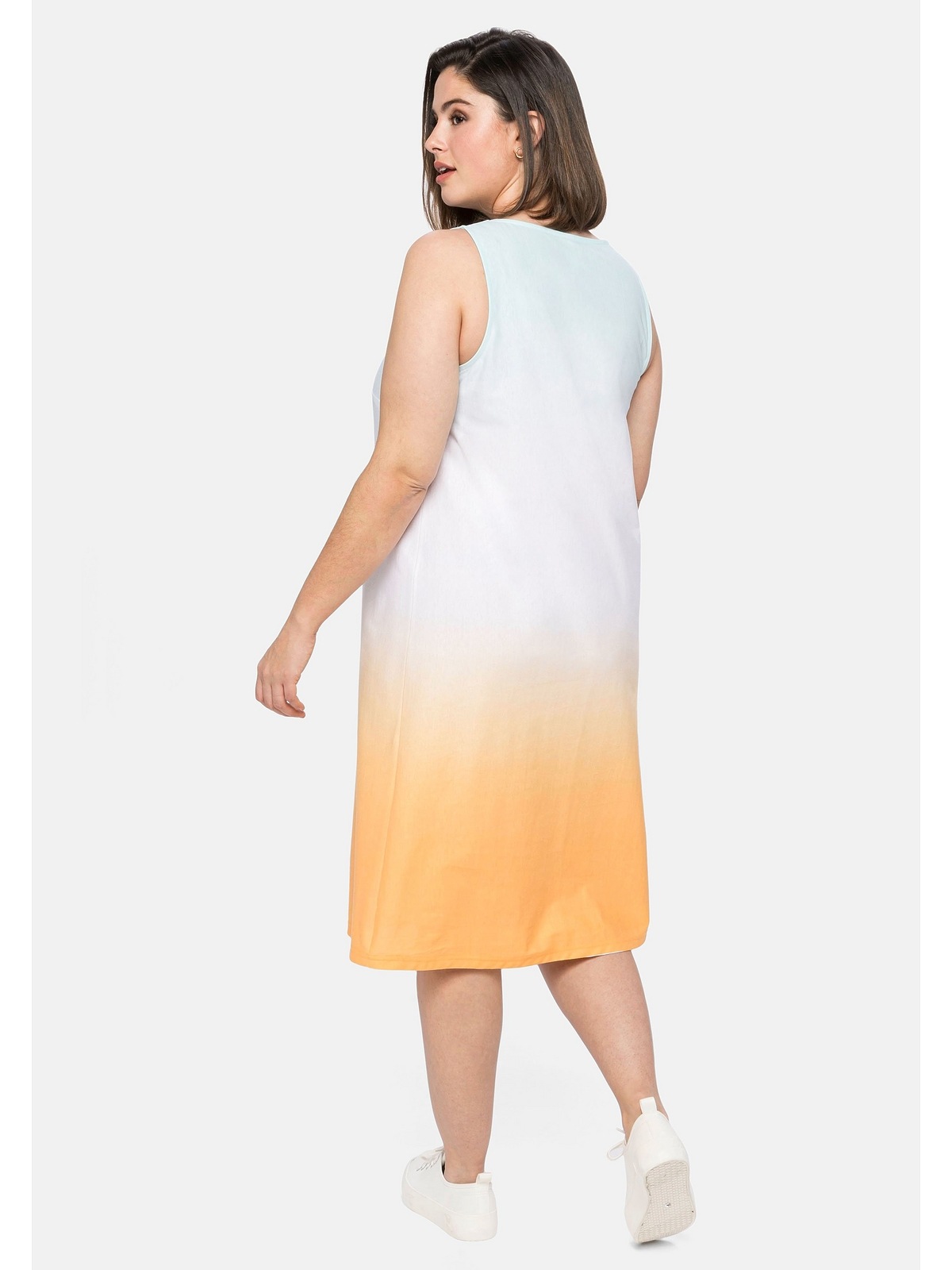 Sheego Jerseykleid »Große Größen«, in BAUR A-Linie bestellen Batik-Optik, | für mit