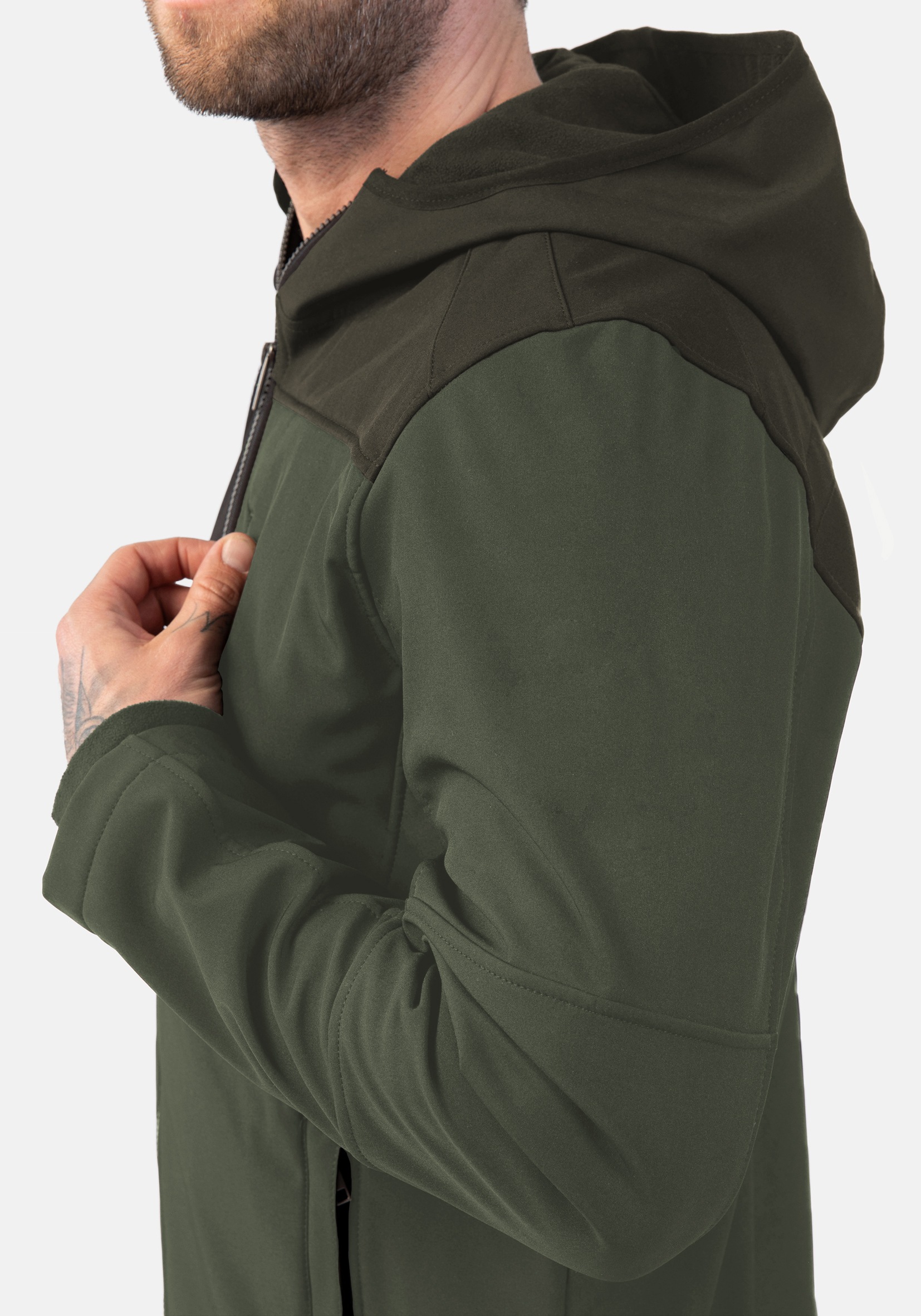 Thumbnail - HERO by John Medoox Softshelljacke "JOEY Softshelljacke mit Fleecefutter" Regular Fit Casual Softshell für Herren