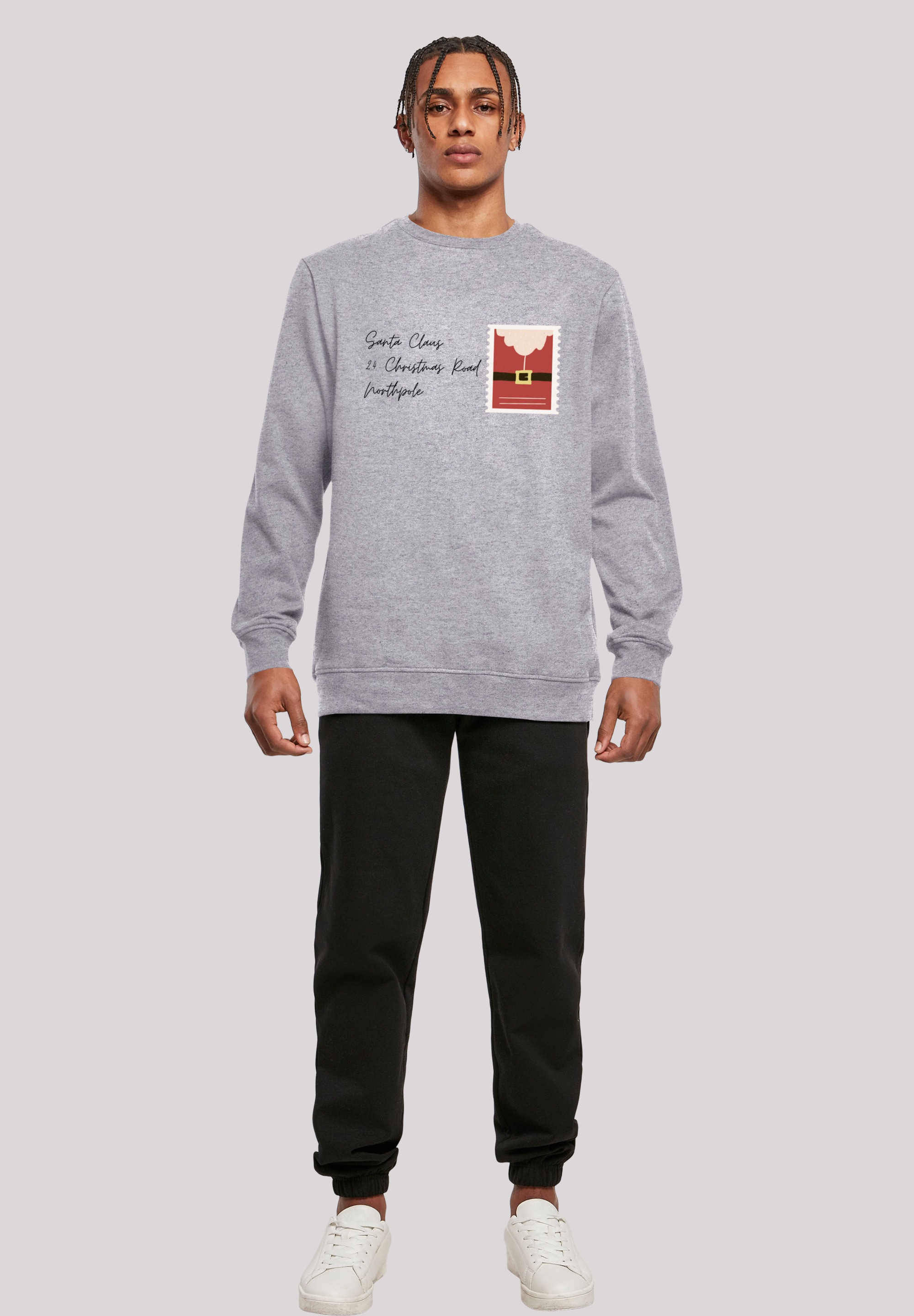 F4NT4STIC Kapuzenpullover »Santa Letter Weihnachten«, Print