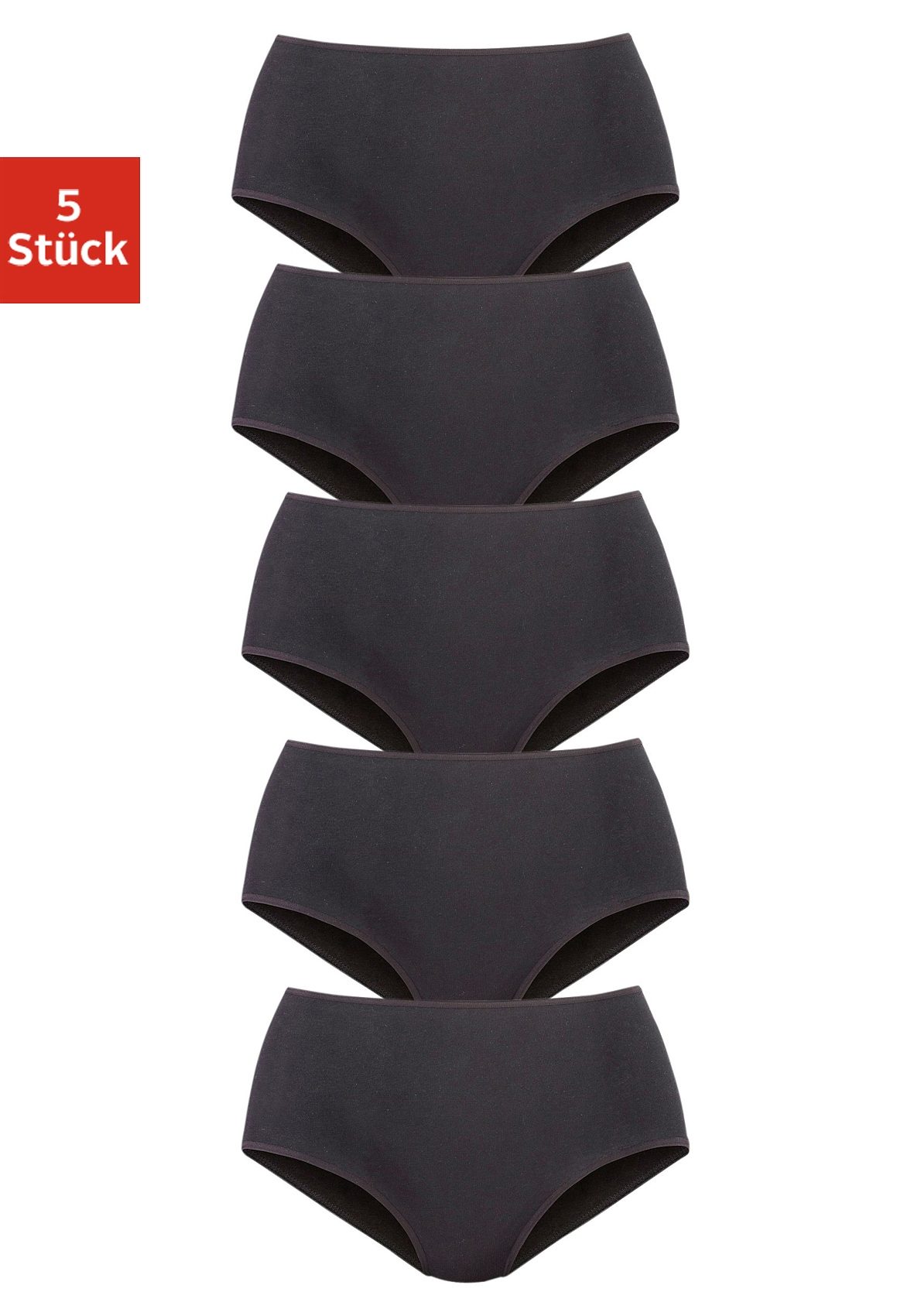 petite fleur by Lascana Taillenslip 5er-Pack, aus elastischer Baumwoll-Qualität