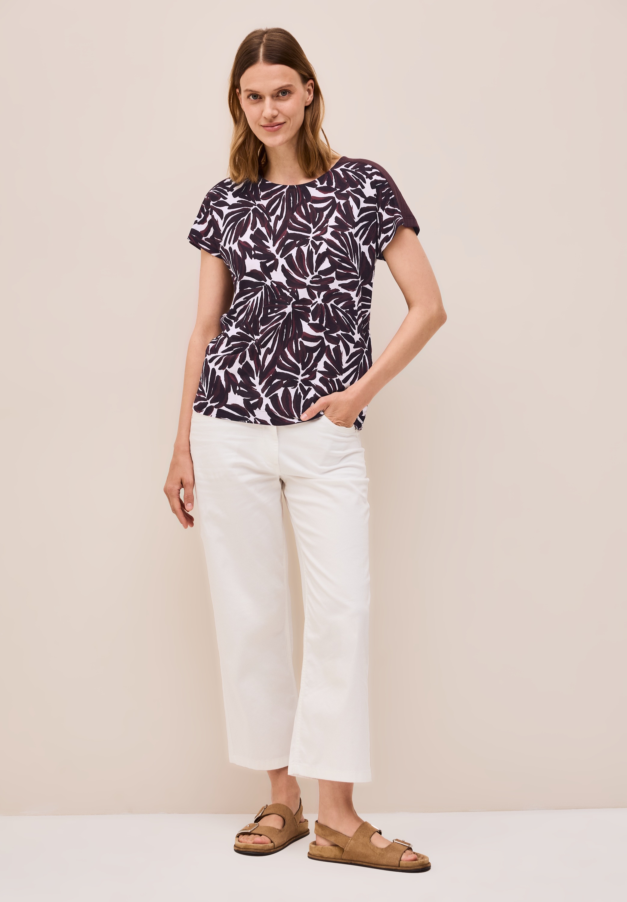 Thumbnail - Cecil Print-Shirt mit Rundhalsausschnitt