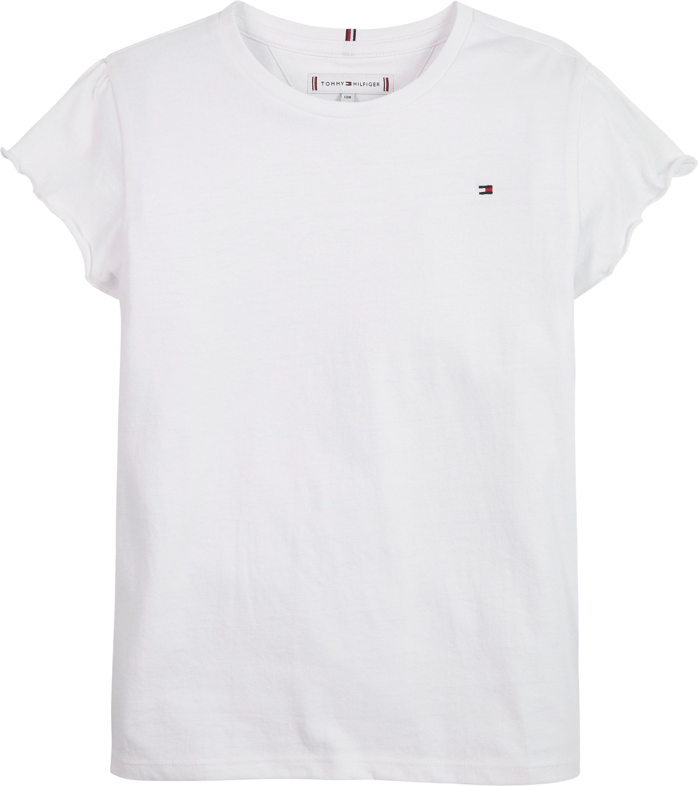 Tommy Hilfiger T-Shirt »ESSENTIAL RUFFLE SLEEVE TOP S/S«, mit kurzen Ärmeln kaufen