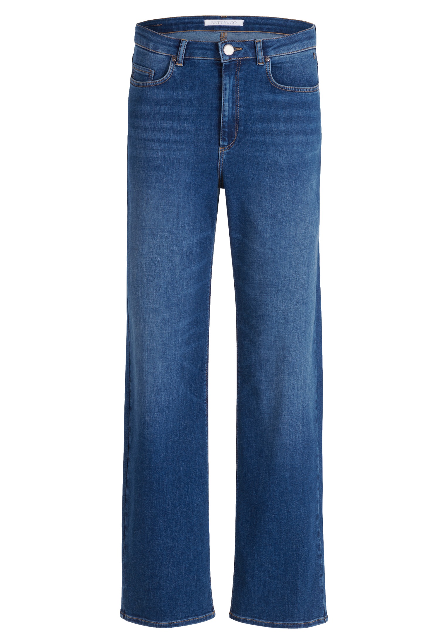 Betty&Co High-waist-Jeans "Betty & Co Damen High Waisted-Jeans mit weitem B günstig online kaufen