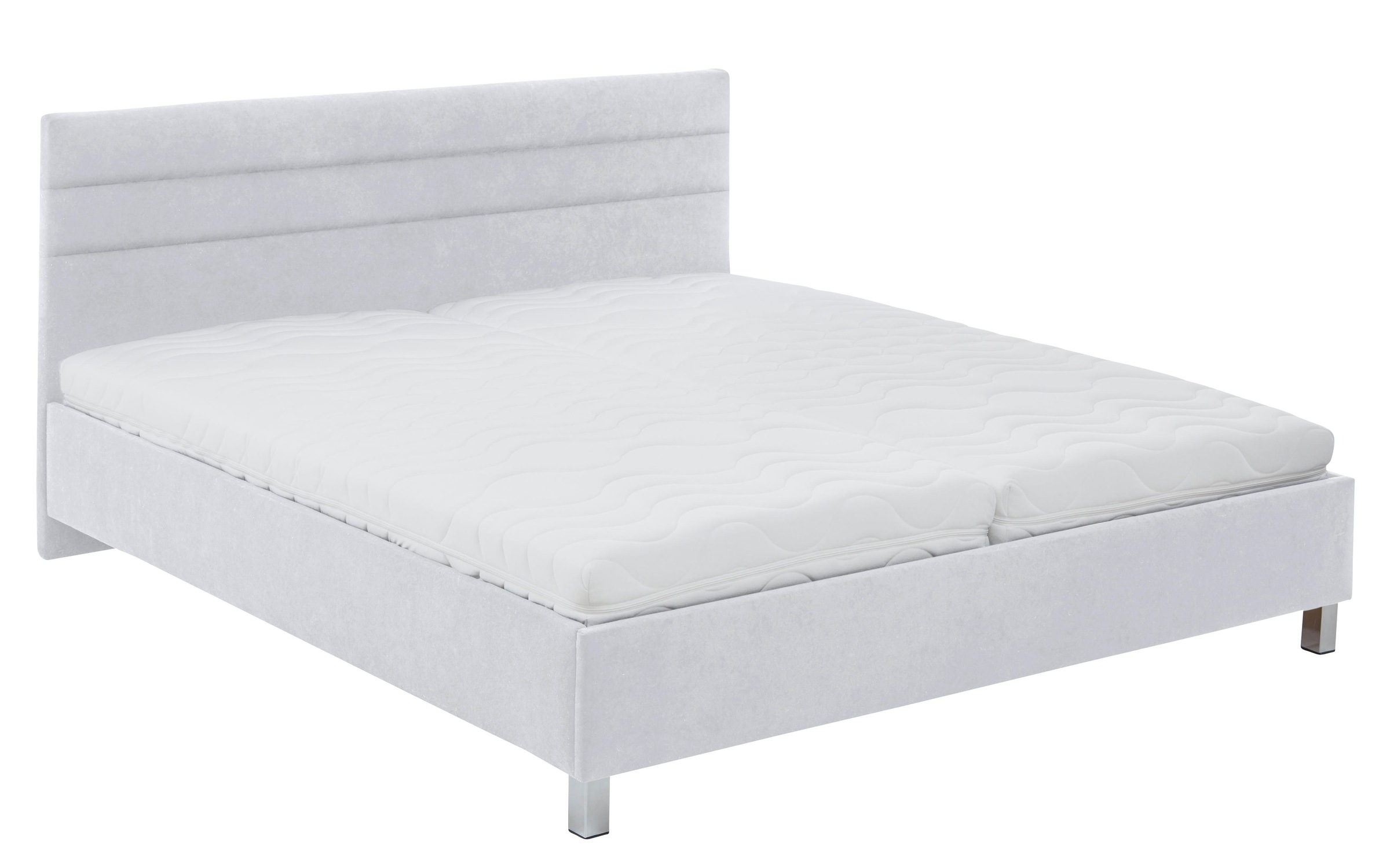 Polsterbett, weiß, B:170cm L:210cm, Bezug: Microvelours (100% Polyester);Bonnell-Federkern-Matratzenbezug: 100% Polyester;Kaltschaum-Matratzenbezug: Frottee 100% Polyester, Bezug abnehm- und waschbar bis 60C, WESTFALIA SCHLAFKOMFORT, Betten, Polsterbett 8