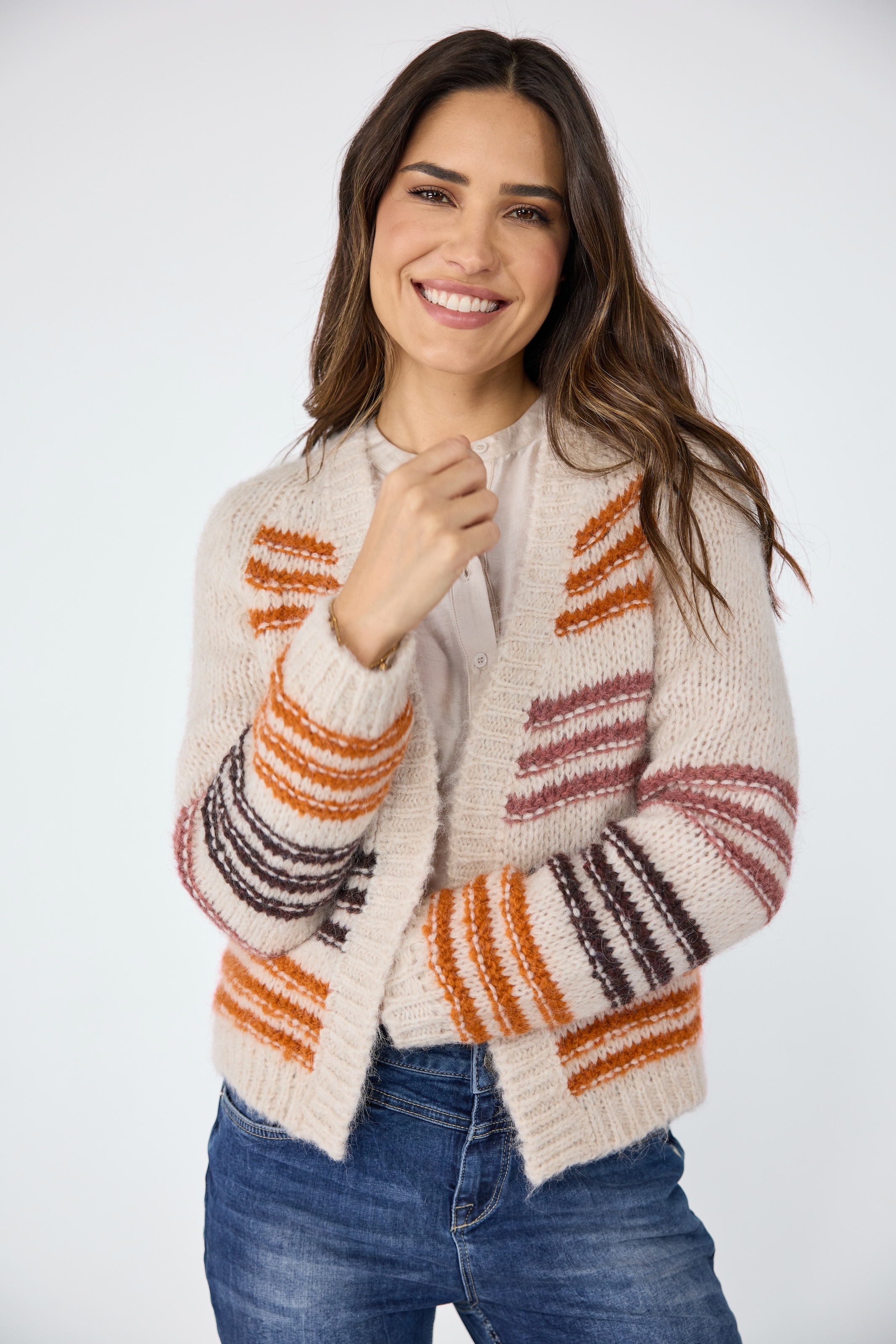 Lieblingsstück Strickjacke "LibertyL", mit Wollanteil und Alpaka günstig online kaufen