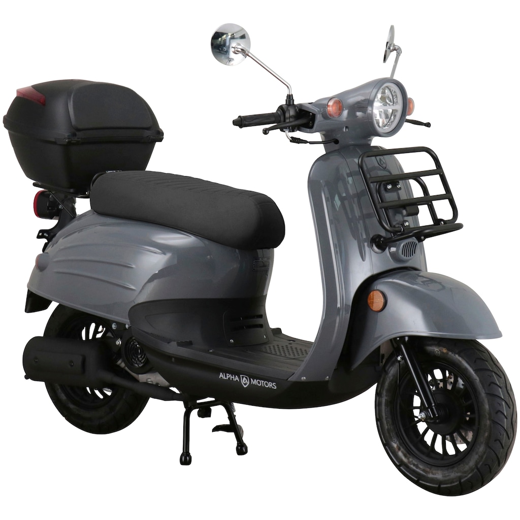 Alpha Motors Motorroller »Adria«, 50 cm³, 45 km/h, Euro 5, 3,1 PS, (Set, mit Topcase)