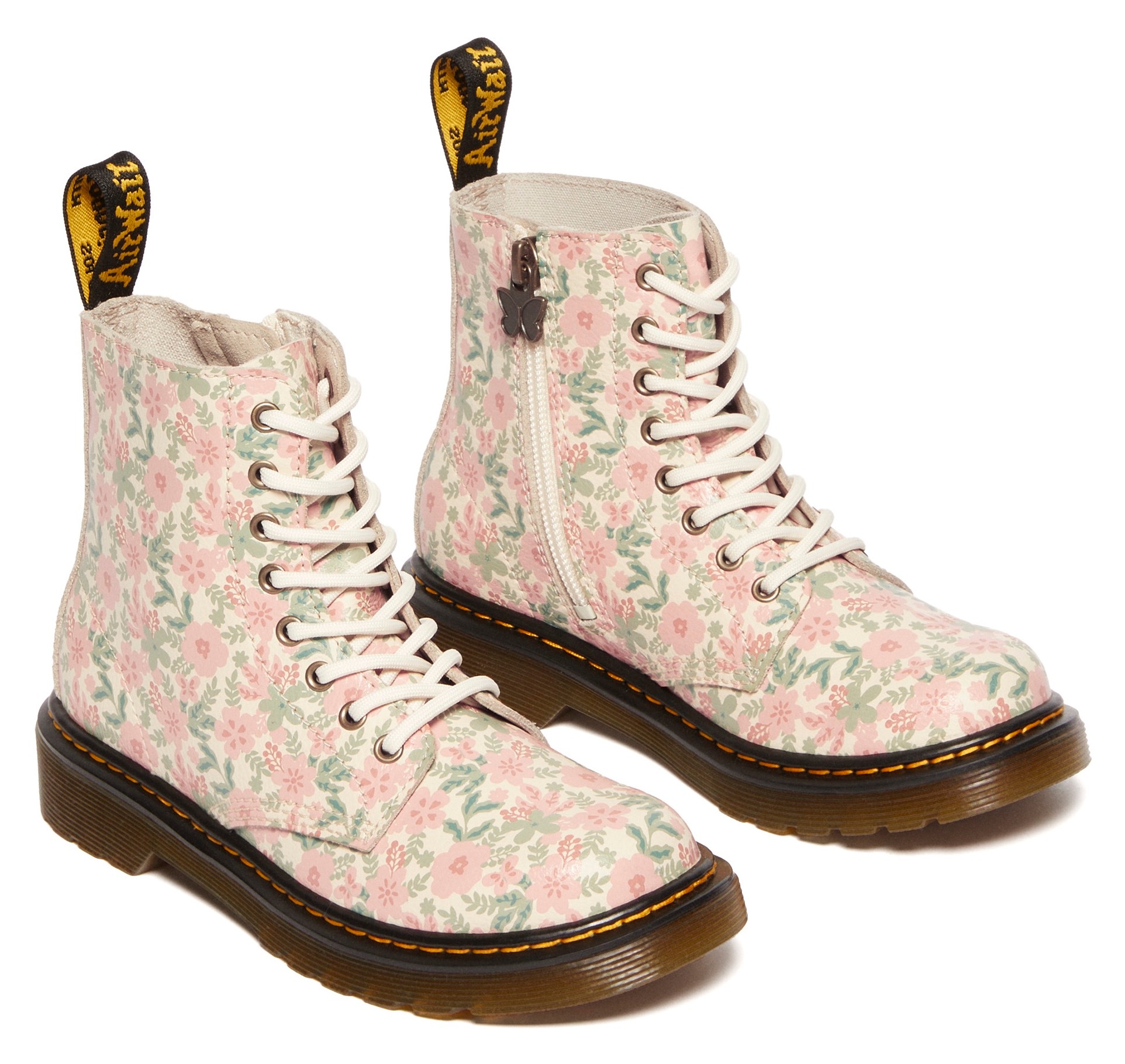 DR. MARTENS Schnürstiefel »1460 Pascal Kinder ATHENA«, Freizeitschuh, Schnürboots mit allover Blüten Print