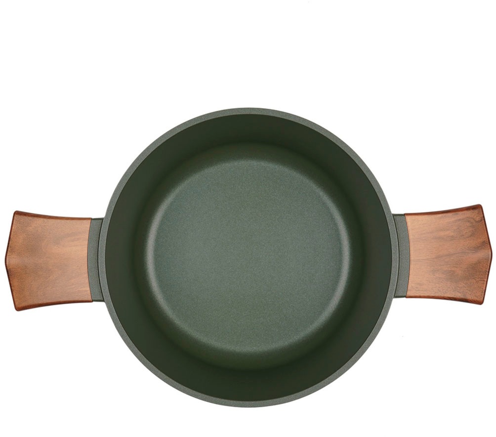 RESTO Kitchenware Kochtopf »Sadr, Bratentopf antihaftbeschichtet, im Geschenkkarton«, Aluminiumguss, (2 tlg.), inkl. Glasdeckel mit Silikonrand und integrierten Abgießlöchern