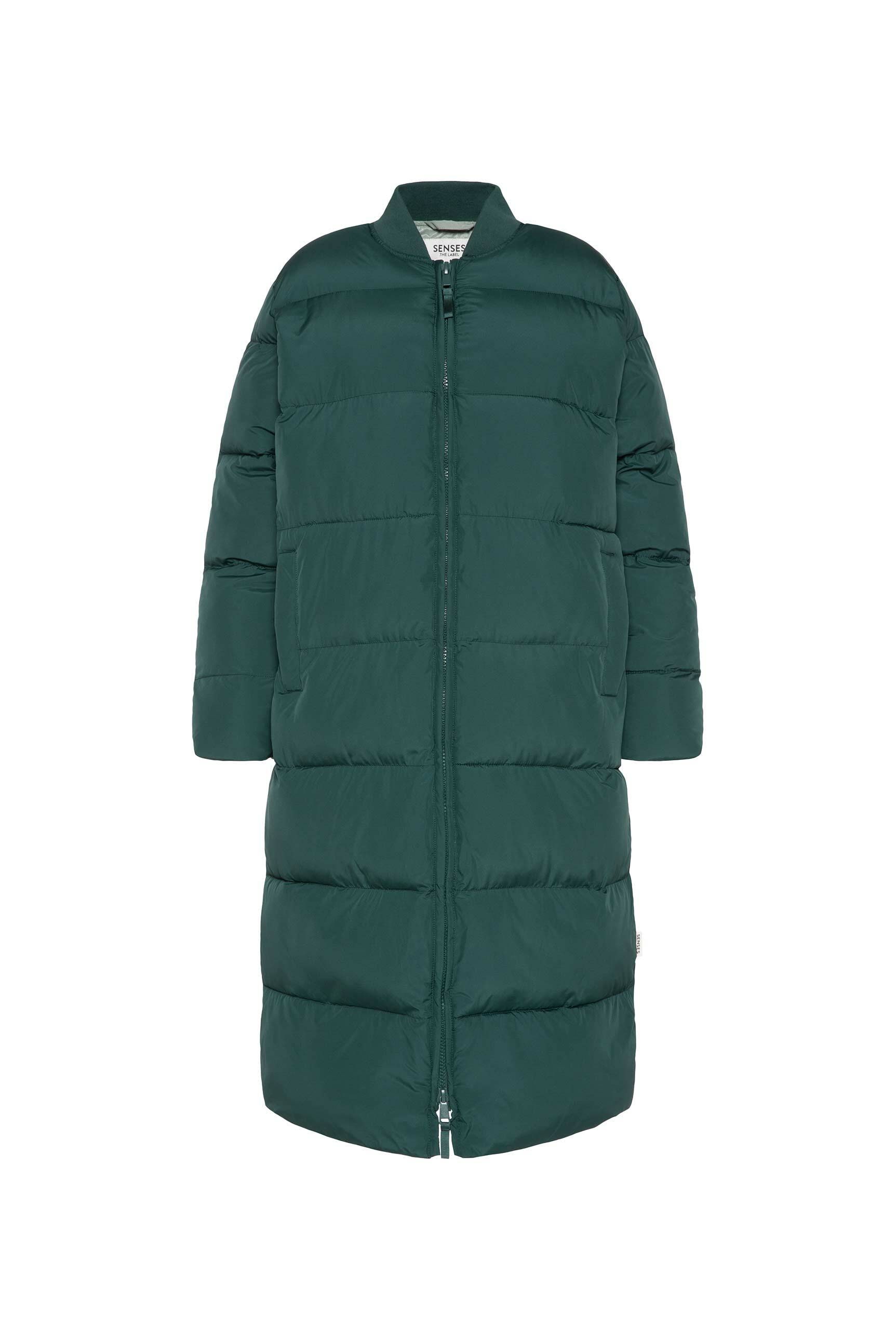 SENSES.THE LABEL Langjacke ohne Kapuze mit Zwei-Wege-Reißverschluss