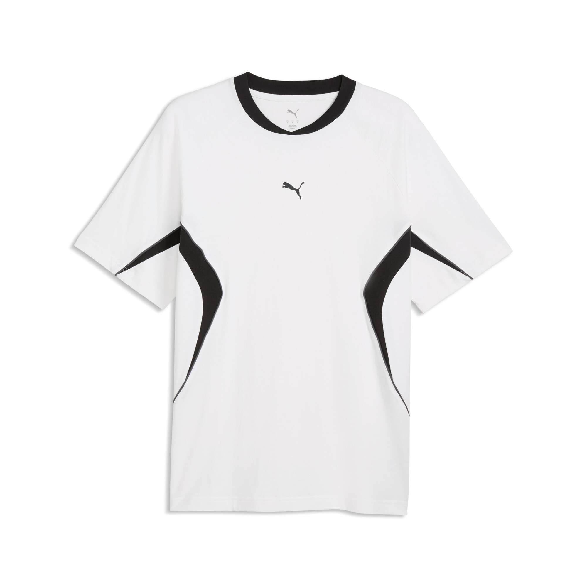 PUMA T-Shirt "SPORT RELAXED BLOCKING TEE" mit Rundhalsausschnitt, Kurzarmdesign, unifarben, aus Baumwolle