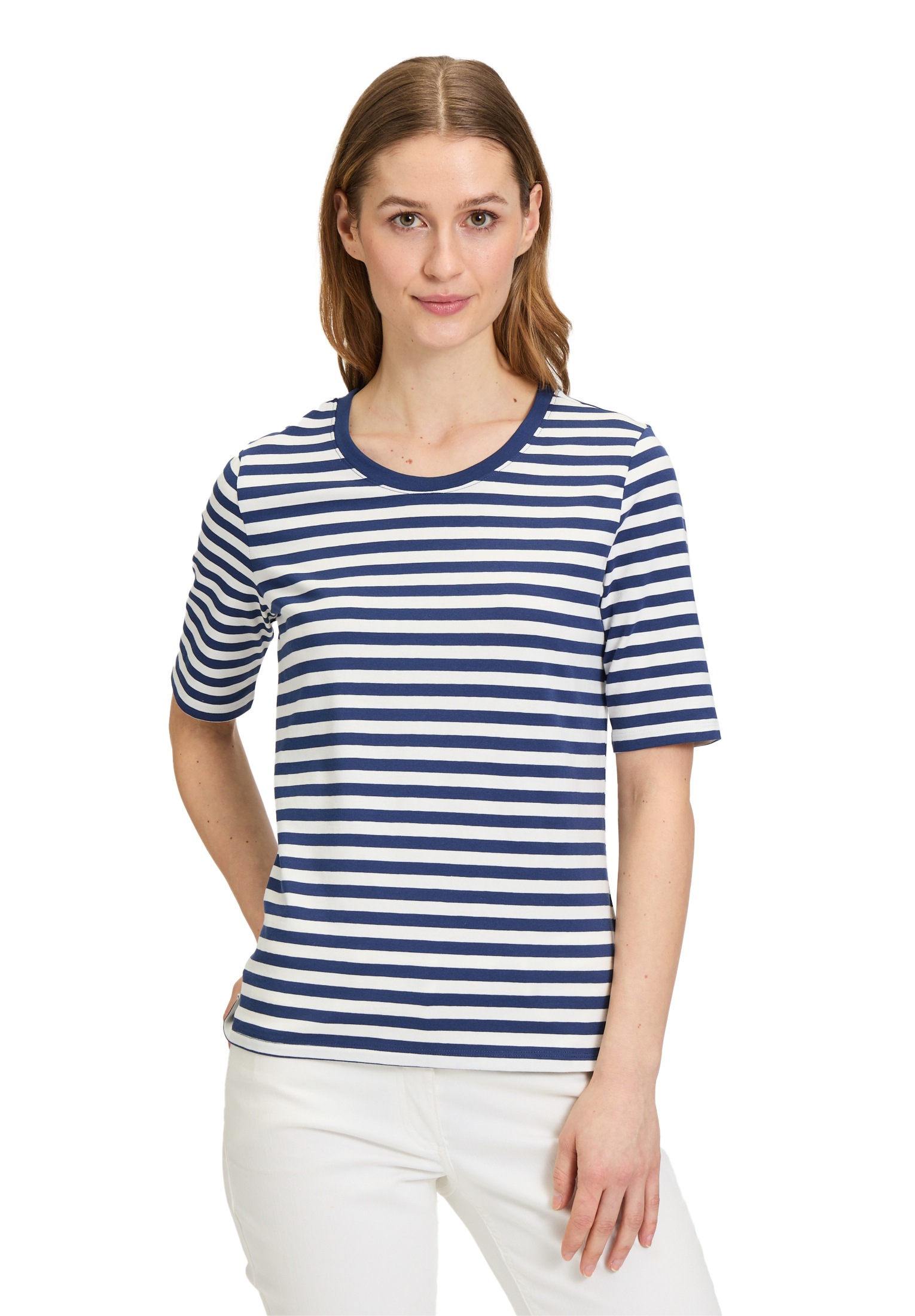 Betty Barclay Kurzarmshirt "Betty Barclay Damen Basic Shirt mit Streifen", günstig online kaufen