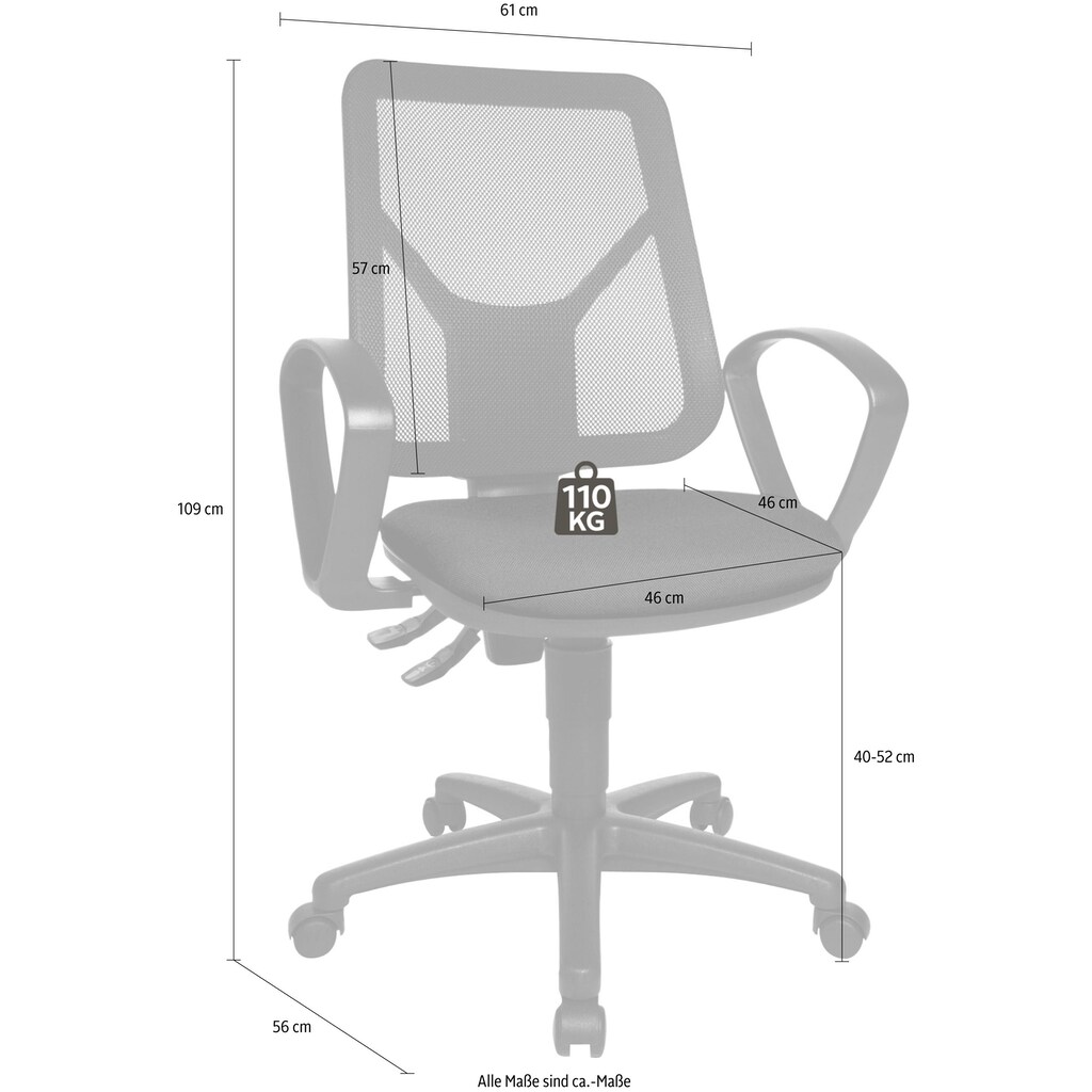 TOPSTAR Bürostuhl »Airgo Net«
