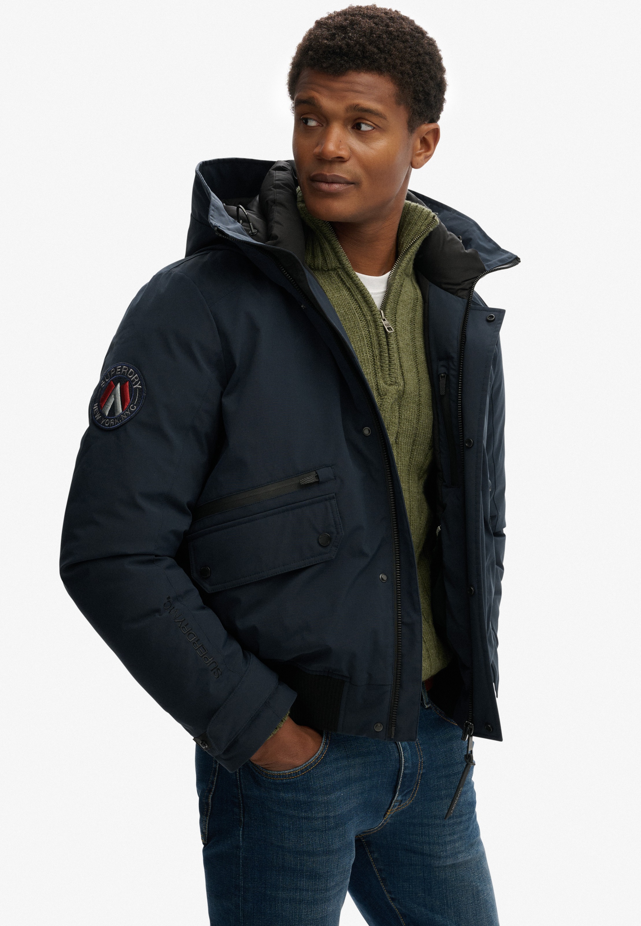 Thumbnail - Superdry Steppjacke "CITY PADDED BOMBER JACKET" ohne Kapuze
