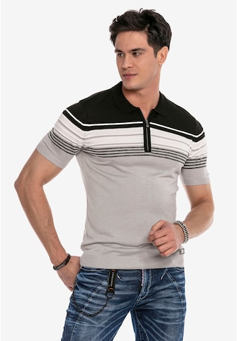 Cipo & Baxx Poloshirt, mit mehrfarbigem Streifen-Design kaufen
