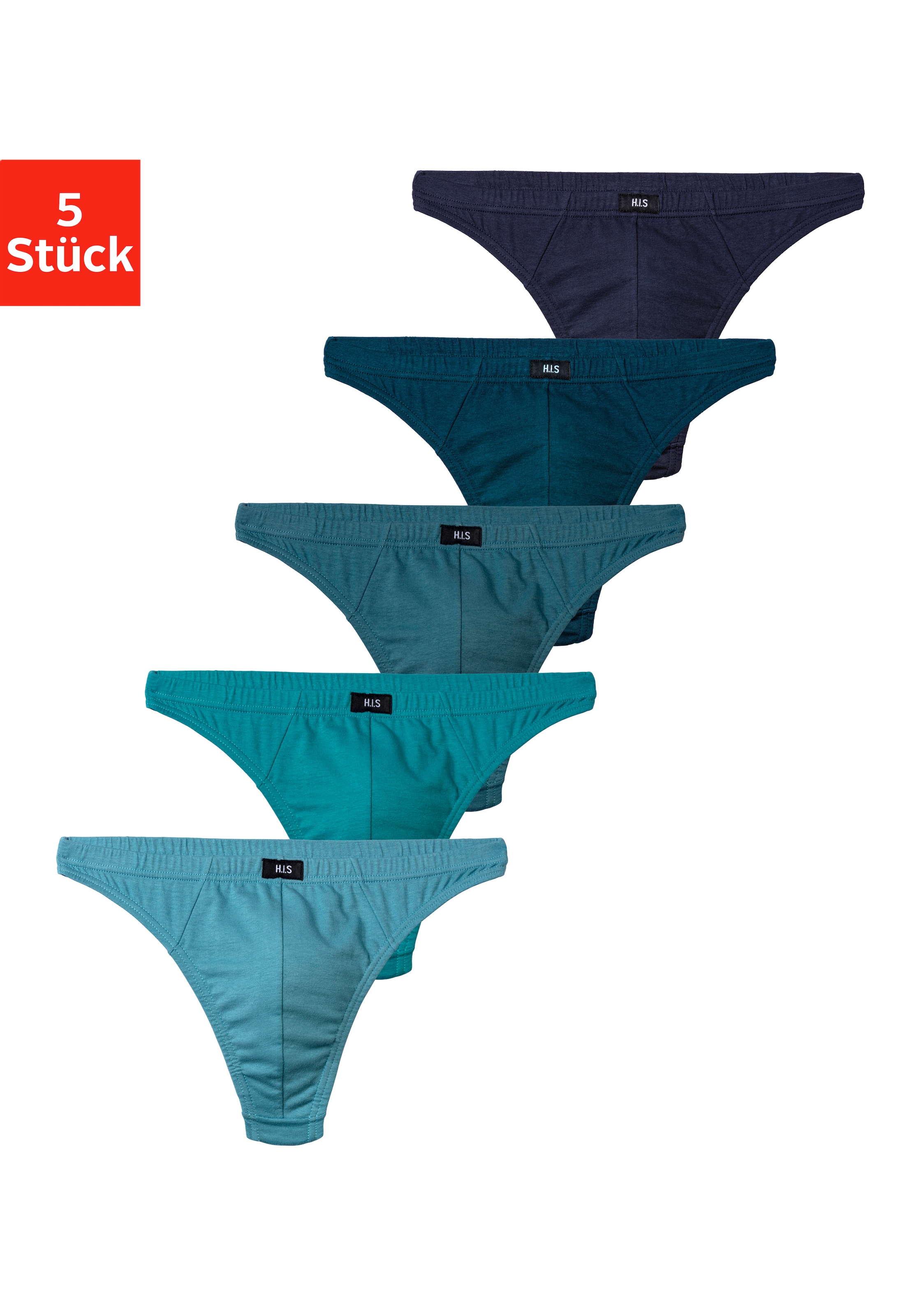 H.I.S String "Herren Unterhose" Packung, 5 Stk. tlg., in Baumwollstretch-Qu günstig online kaufen