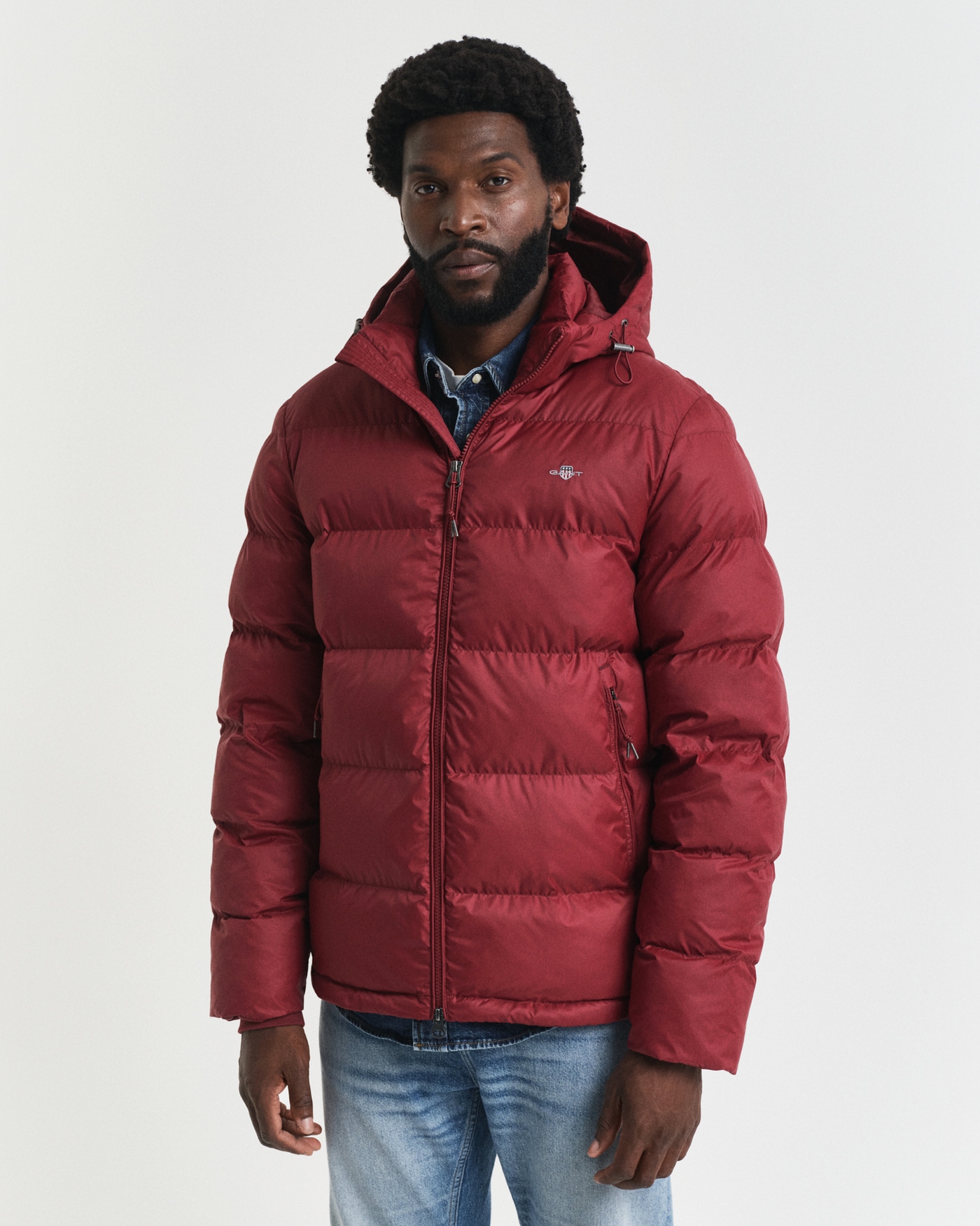 Gant Steppjacke "ACTIVE CLOUD JACKET" mit Kapuze regular fit, abnehmbare Kapuze, 2-Wege-Reißverschluss