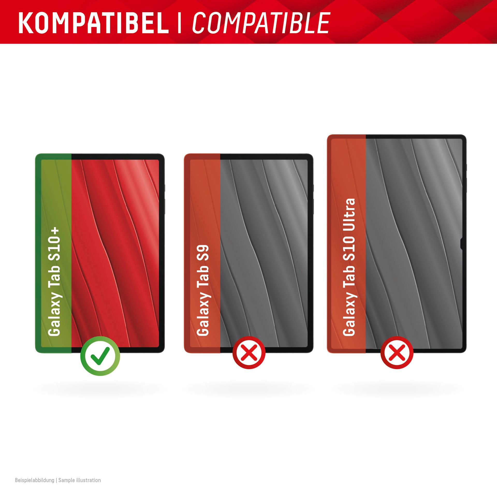 Displex Displayschutzglas »Tablet Glass«, Displayschutzfolie, Schutzfolie, Bildschirmschutz, kratz- & stoßfest