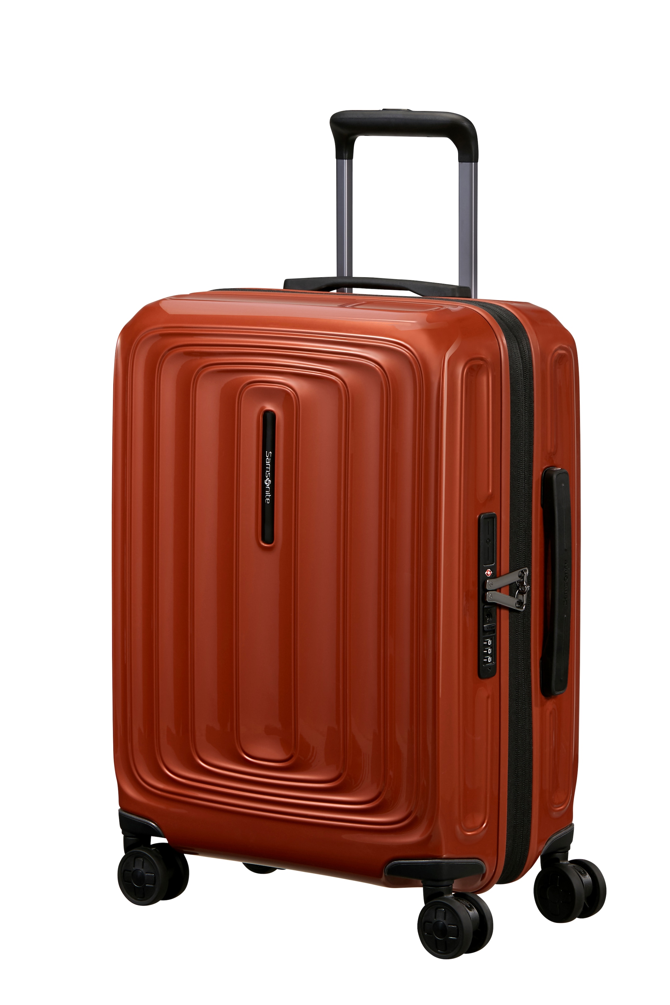 Samsonite "2WANDER" 40 l 4 Rollen aus robustem Polycarbonat, mit Adressetikett und Dehnfalte