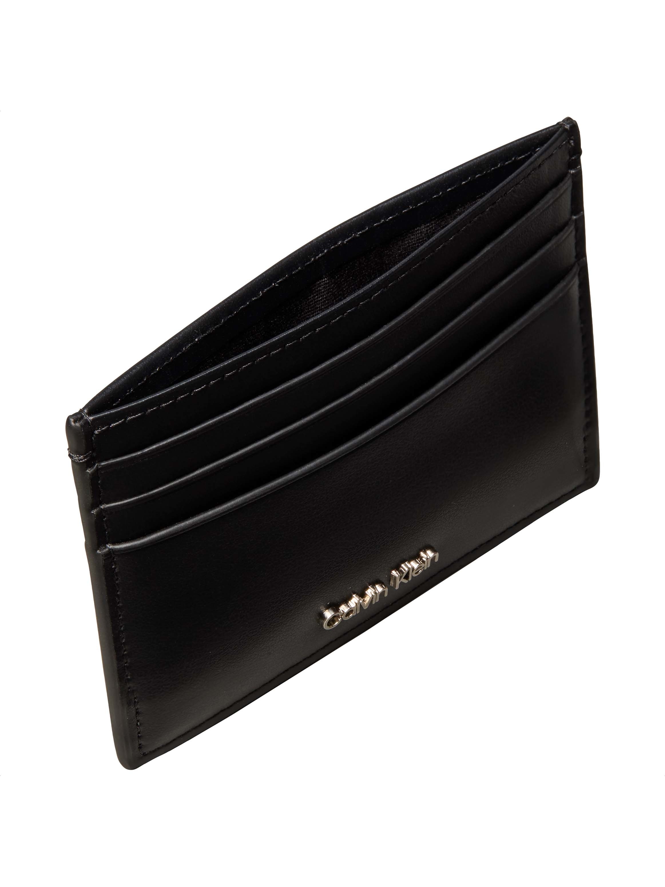 Calvin Klein Kartenetui »RAISED CARDHOLDER« Unisex Geldbörse, Kreditkartenetui mit Logo-Schriftzug