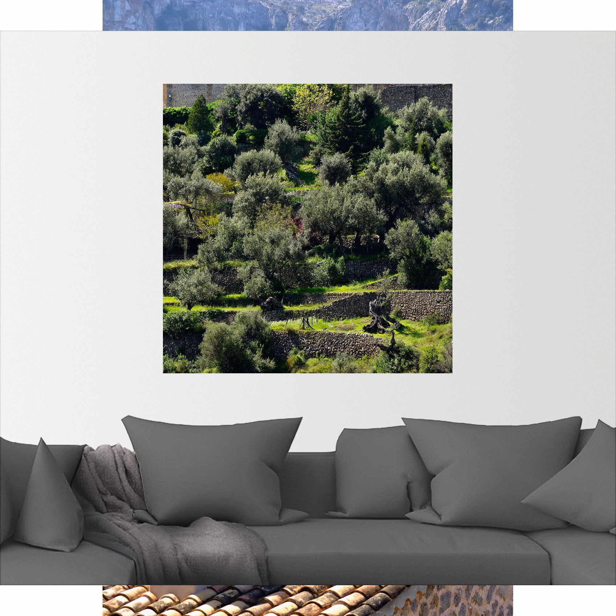 Wandaufkleber bestellen Alubild, Leinwandbild, Poster Gartenbilder, »Ambiente versch. Mallorca«, | Valldemossa, in Artland Größen St.), bei (1 oder BAUR als Wandbild