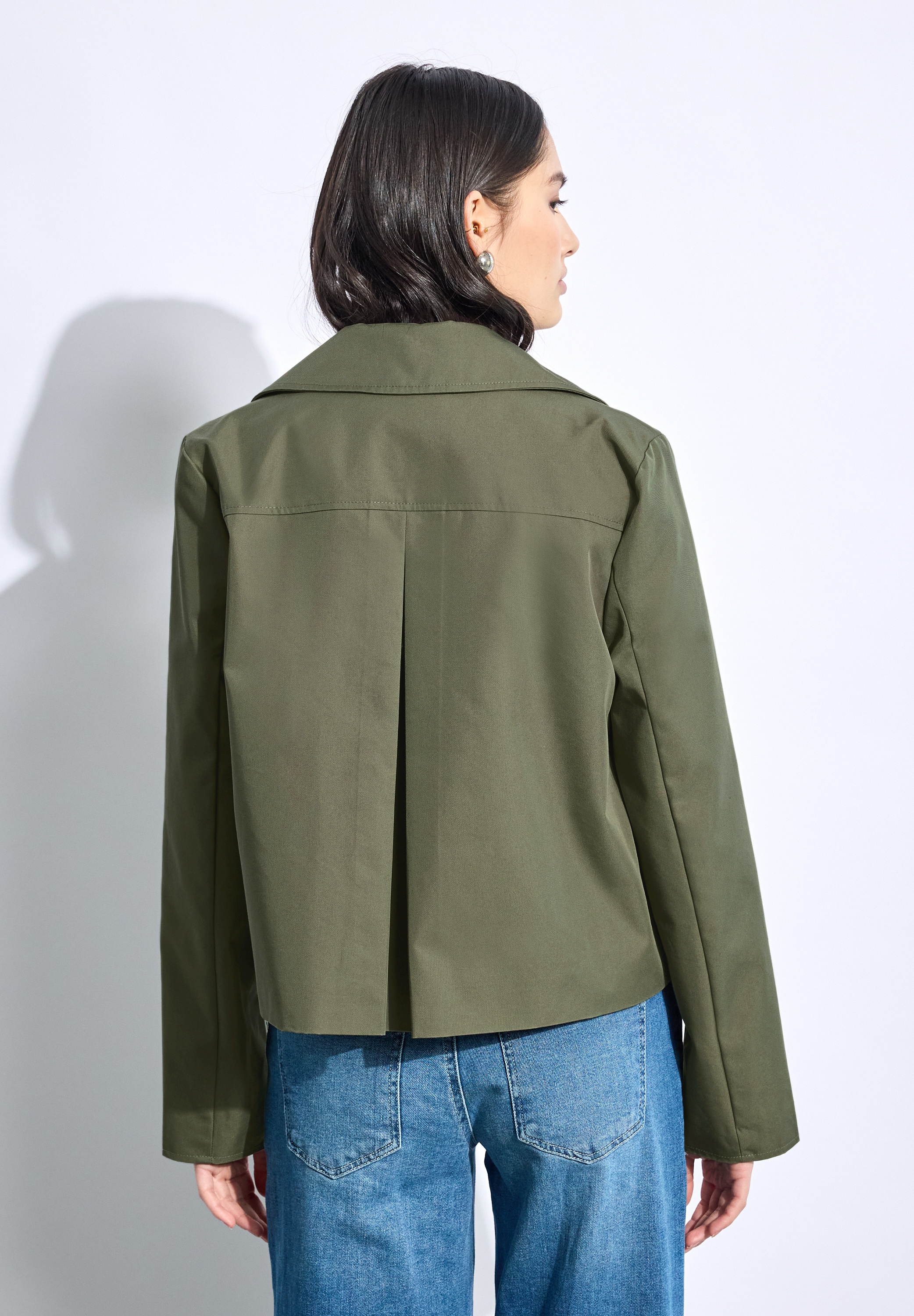 STREET ONE STUDIO Kurzjacke, ohne Kapuze, mit Reverskragen
