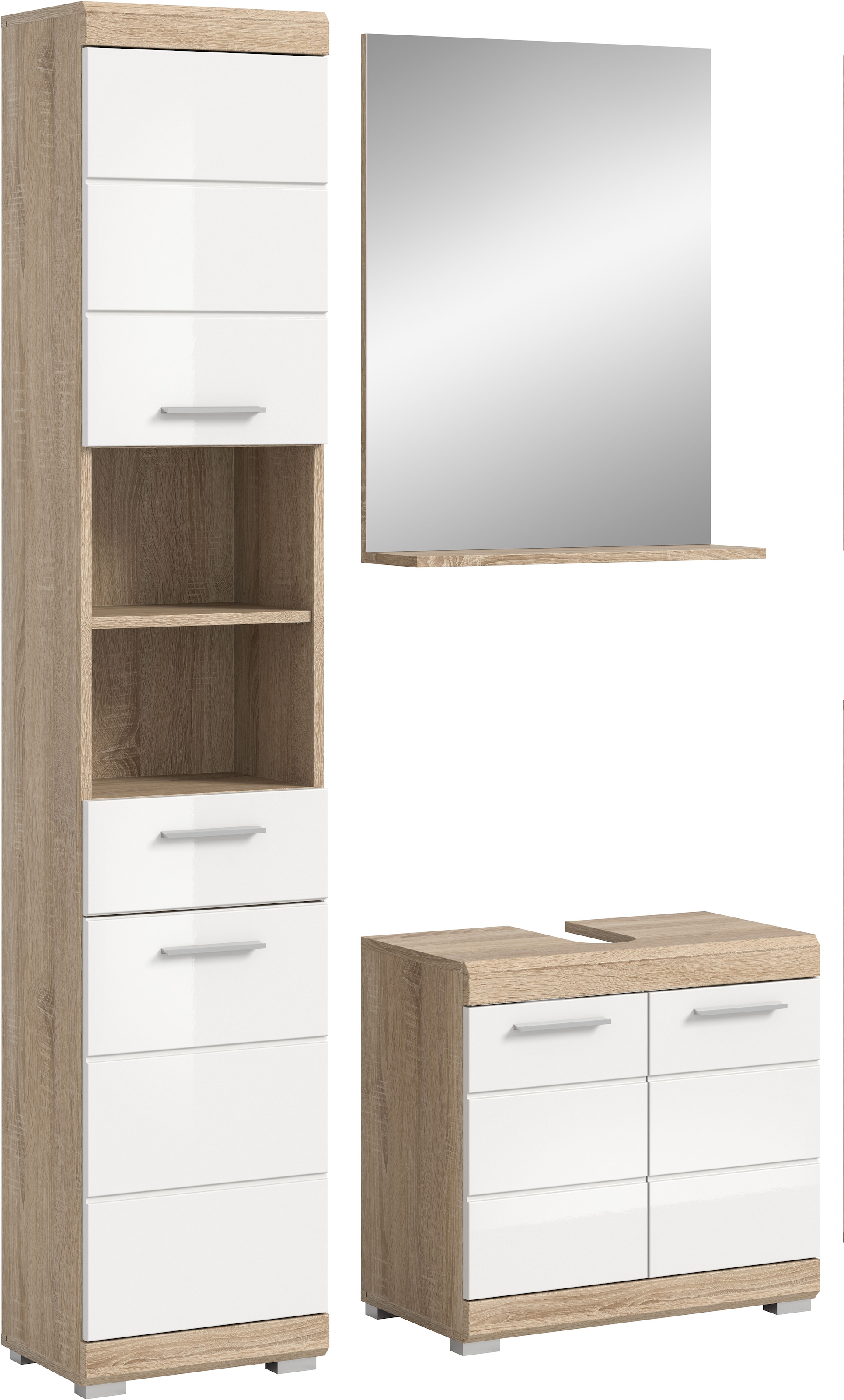 welltime Badmöbel-Set "Siena, 3 teilig, bestehend aus:" Set, TOPSELLER, 3 S günstig online kaufen