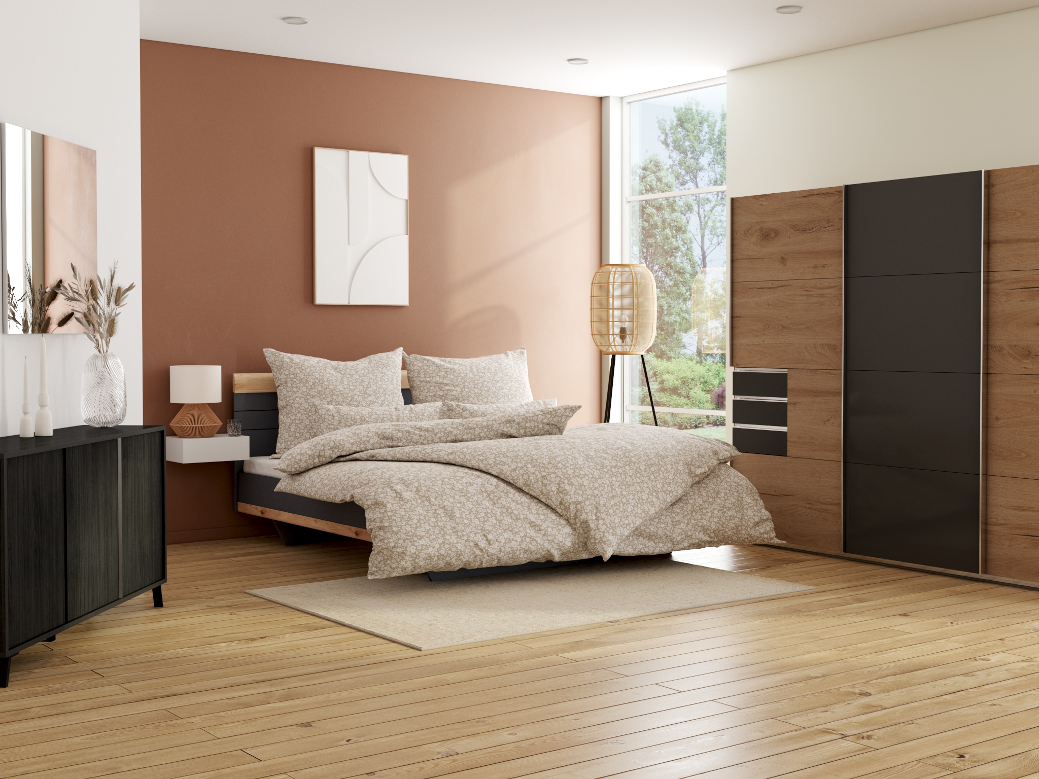 Schlafkontor Nachtkommode »Tajo« mit Schublade, Nachtkonsole für Wandmontage