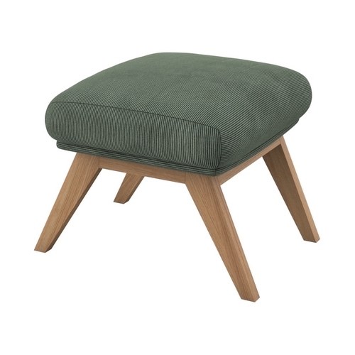 FLEXLUX Polsterhocker "Adria" Fuß Eiche, Fußhocker für Ohrensessel
