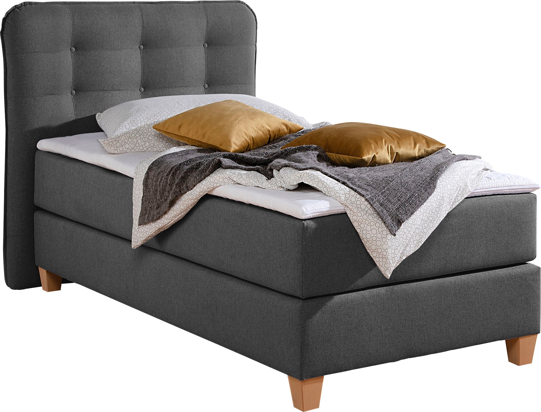 Home affaire Boxspringbett inklusive Komfortschaum-Topper