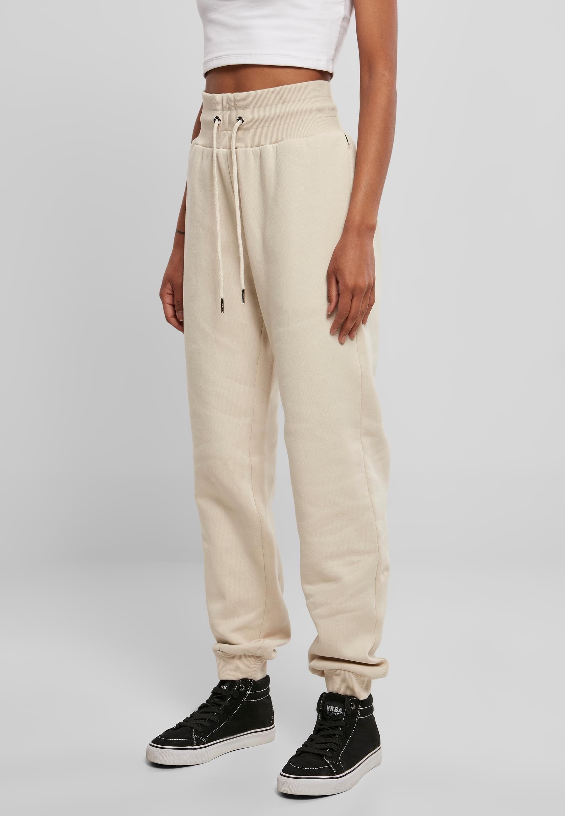URBAN CLASSICS Jogginghose »Urban Classics Damen Ladies Organic High Waist Sweat Pants«, (1 tlg.)