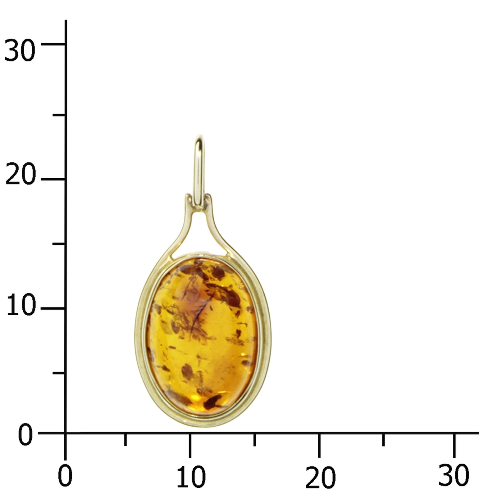 OSTSEE-SCHMUCK Kettenanhänger »- Marga - Gold 333/000 - Bernstein«