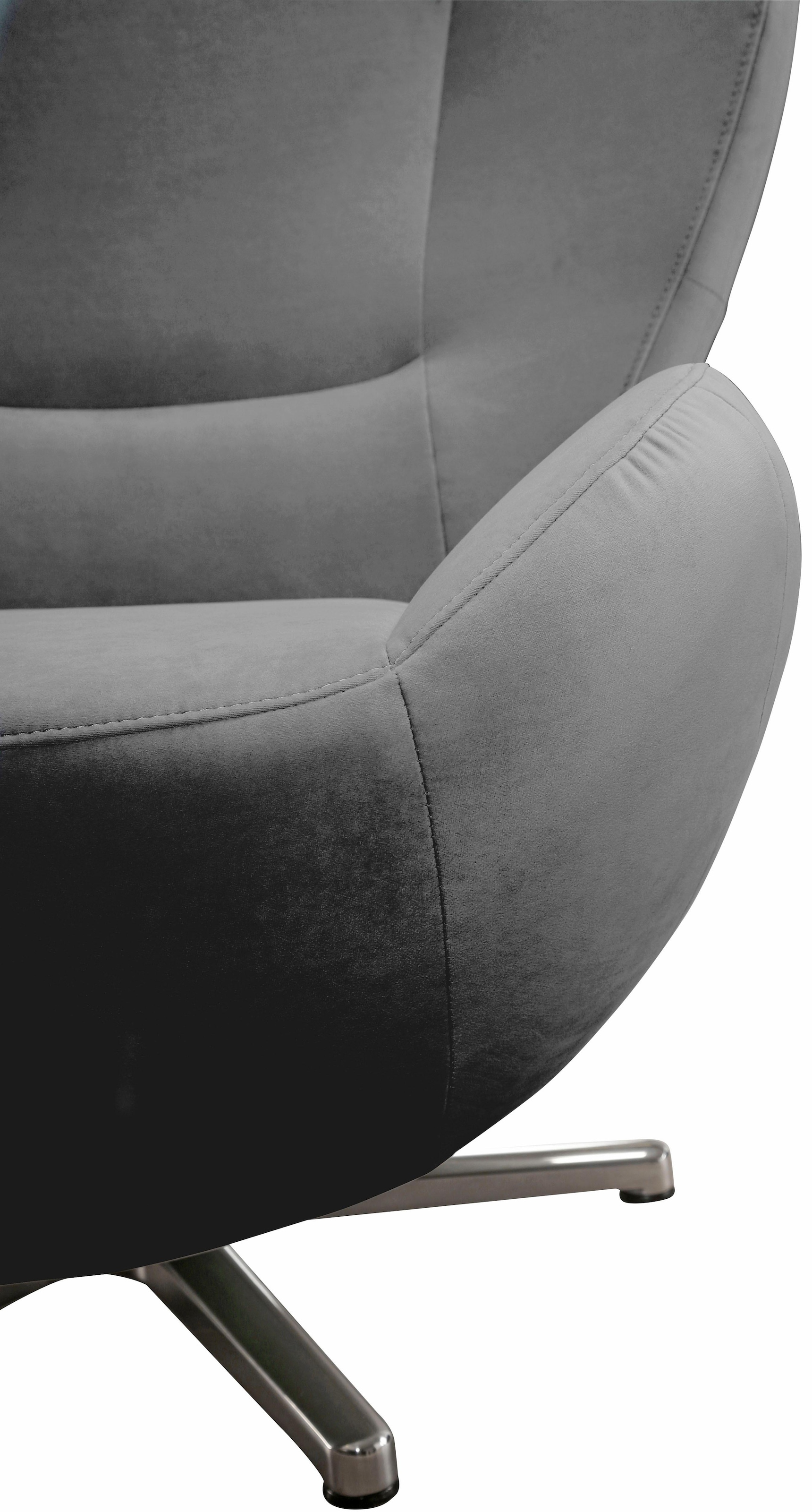 TOM TAILOR HOME Loungesessel Metall-Drehfuß BAUR »TOM | in mit Chrom PURE«