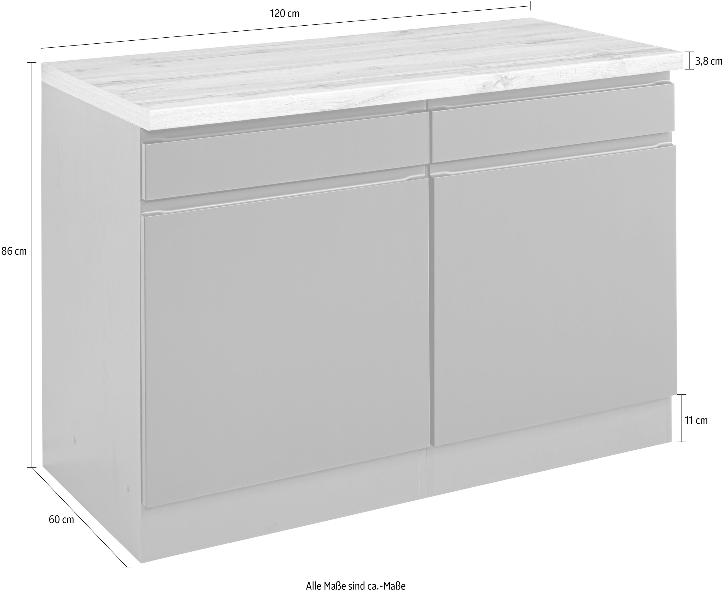 KOCHSTATION Unterschrank »KS-Bruneck«, >>Bruneck
